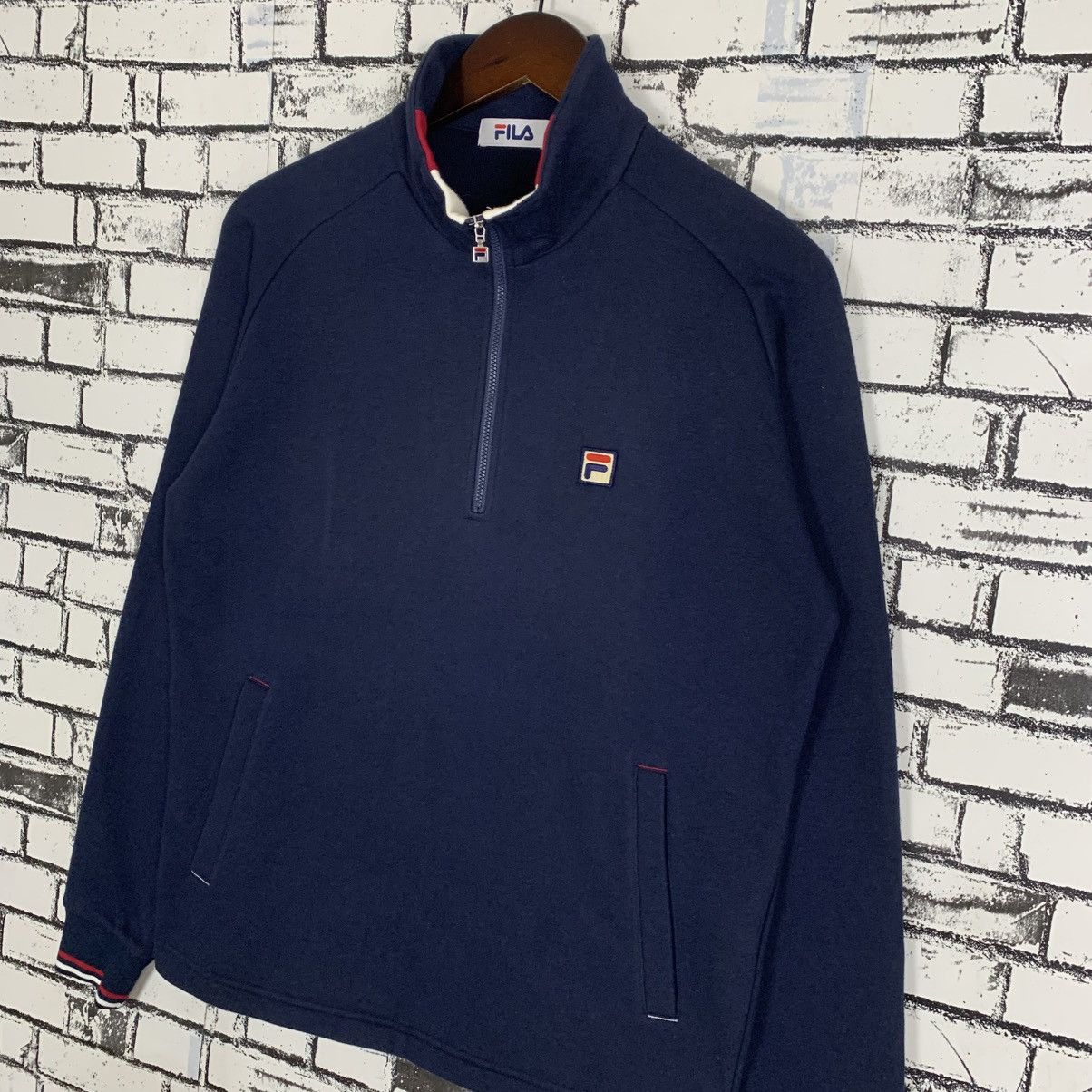Fila × Logo Athletic Vintage Fila Half Zip Sweatshirt Size US M / EU 48-50 / 2 - 2 Thumbnail