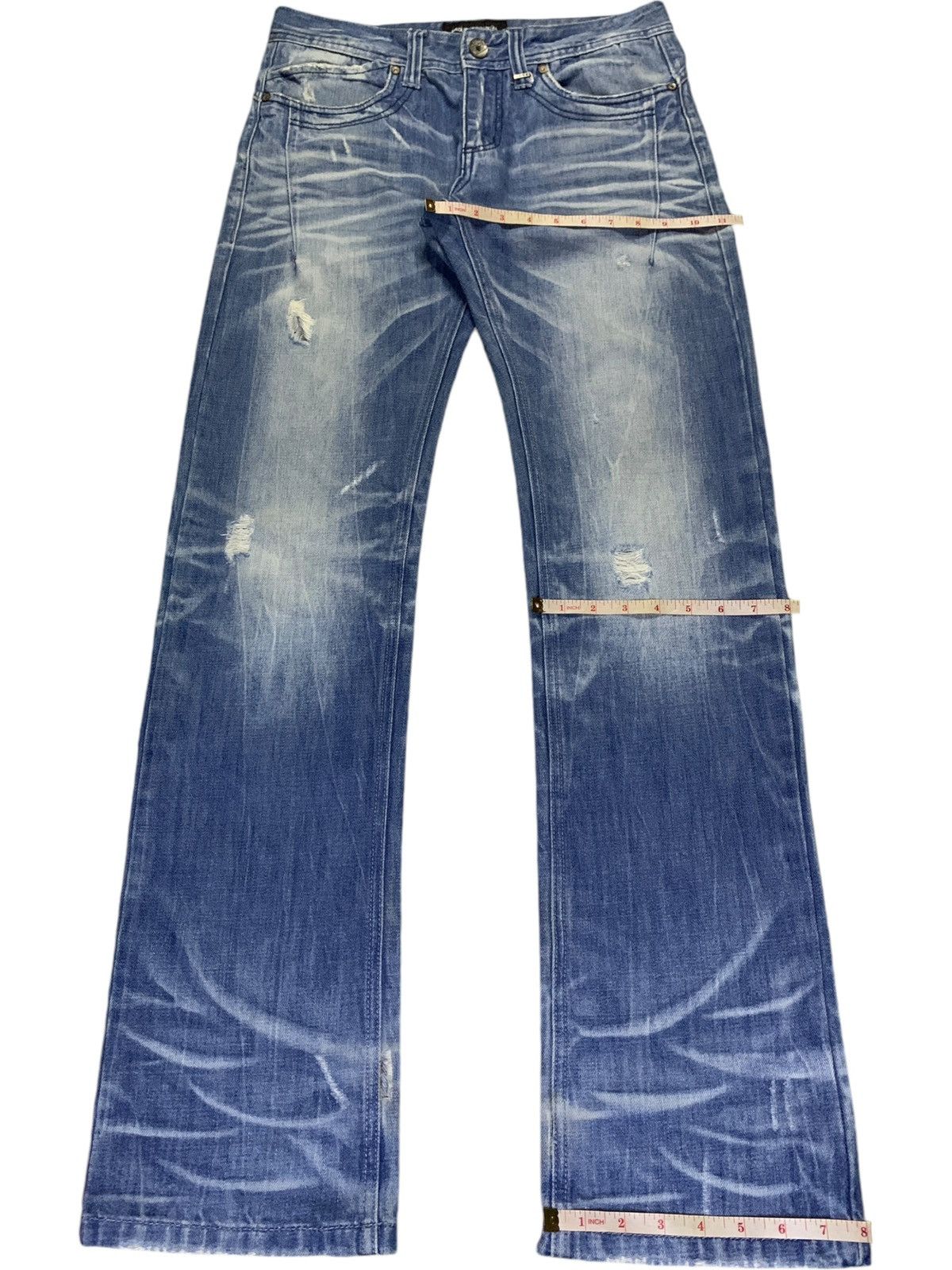 Japanese Brand Vintage Japanese Brand Faded Acid Wash Loose Jeans Size US 33 - 14 Thumbnail