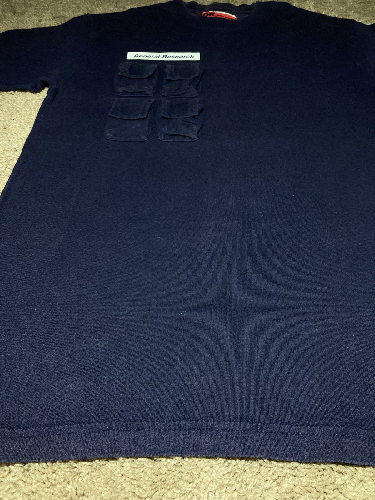 General Research 1998 General Research Parasite Pocket 90s Navy Logo Cargo GR Size US M / EU 48-50 / 2 - 4 Thumbnail