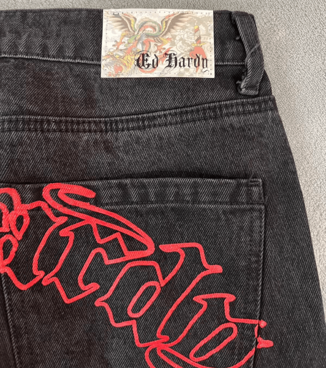 Ed Hardy ed hardy red dragon baggy jeans Size US 34 / EU 50 - 4 Thumbnail