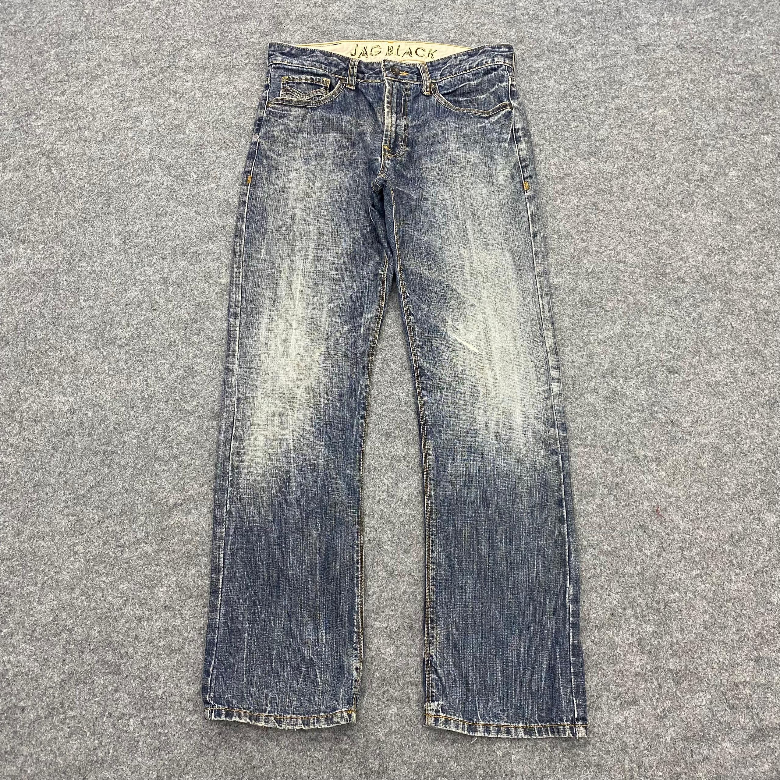If Six Was Nine 💥Best Offer💥Jag Black Japanese Brand Distressed denim Size US 30 / EU 46 - 1 Thumbnail