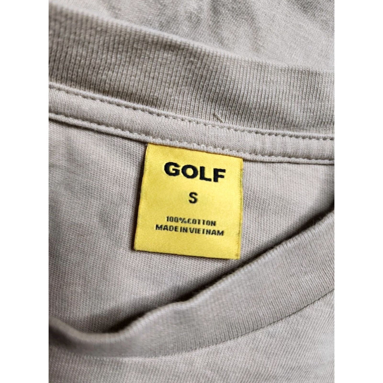 Golf Wang VINTAGE Golf Wang Mens T-Shirt Short Sleeve Crew Neck Cotton Save the Bees Flower Boy Designer Hip Hop Classic S Beige Size US S / EU 44-46 / 1 - 4 Thumbnail