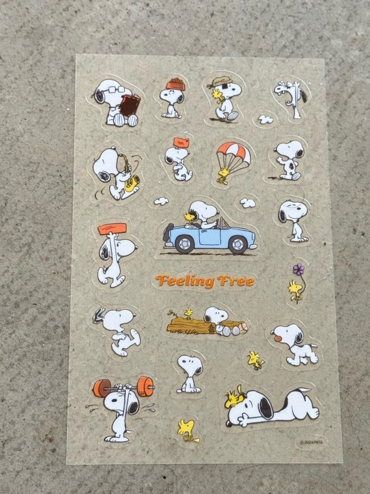 Other Peanuts / Snoopy Sticker Sheet / Vintage Retro / Korea Size ONE SIZE - 1 Preview