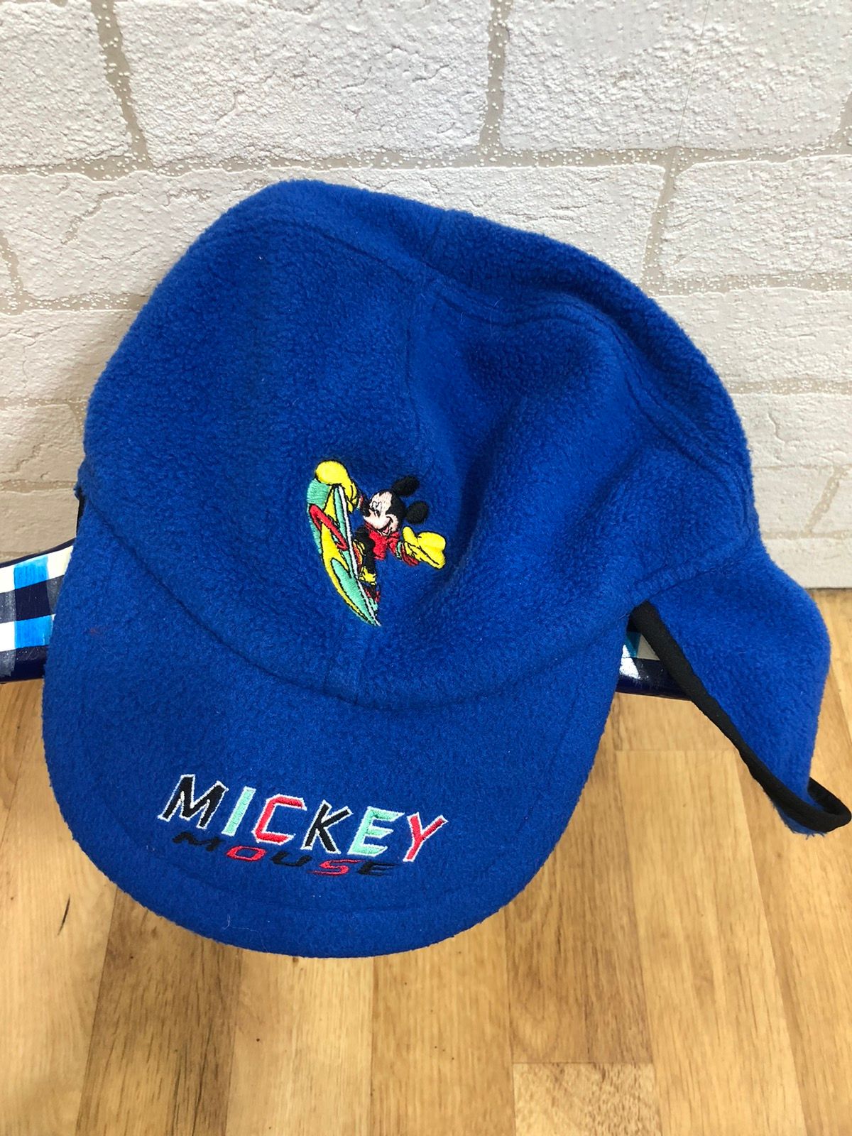 Vintage Crazy Vintage 90s Mickey Mouse Pinstripe Snapback Hat NWT Size ONE SIZE - 9 Thumbnail