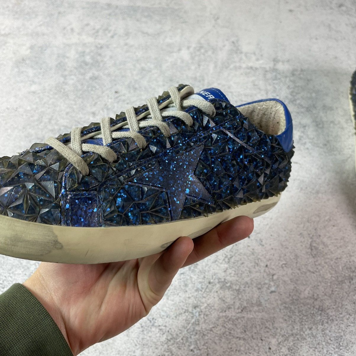 Golden Goose GOLDEN GOOSE SUPERSTAR 3D Crystal effect Glitter Sneakers Size US 9 / IT 39 - 4 Thumbnail