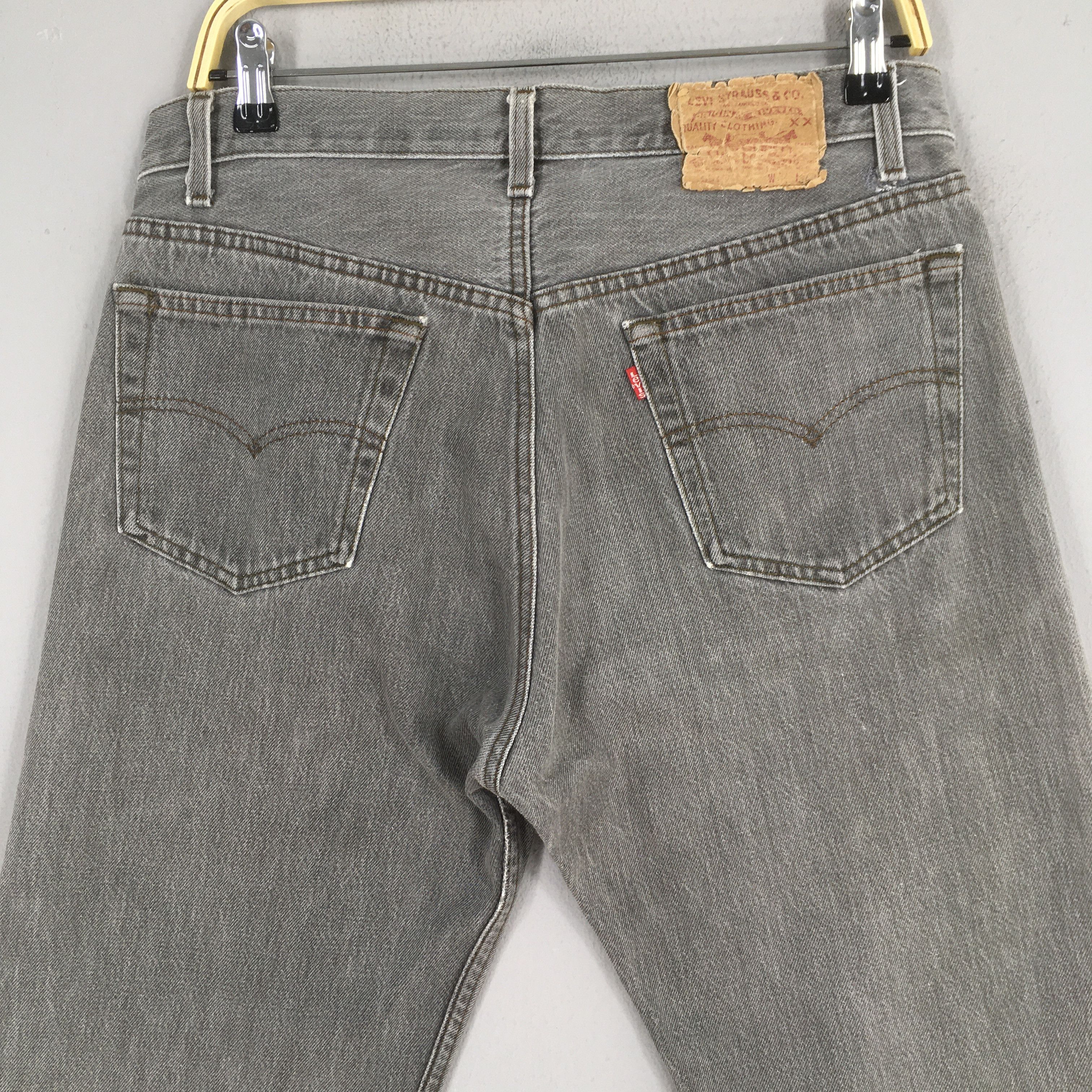 Levi's Size 31x29.5 Vintage 80s Levi's 501 Faded Black Jeans S1665 Size US 31 - 8 Thumbnail
