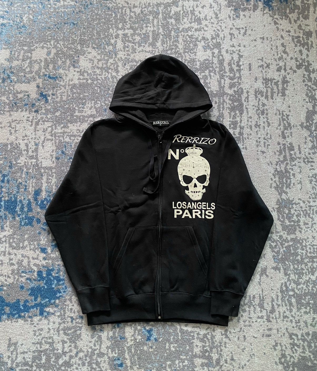 Hysterics スカルプリント ジップアップフーディ Hysteric Glamour × If Six Was Nine Ecolier Skull Fullface Skeleton