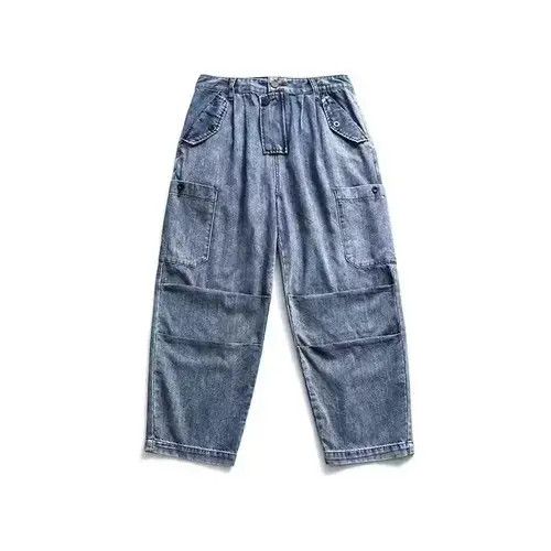 Other 20SS Simple Blue Japan Blue Worker Multi Pocket Jeans Size US 32 / EU 48 - 2 Thumbnail
