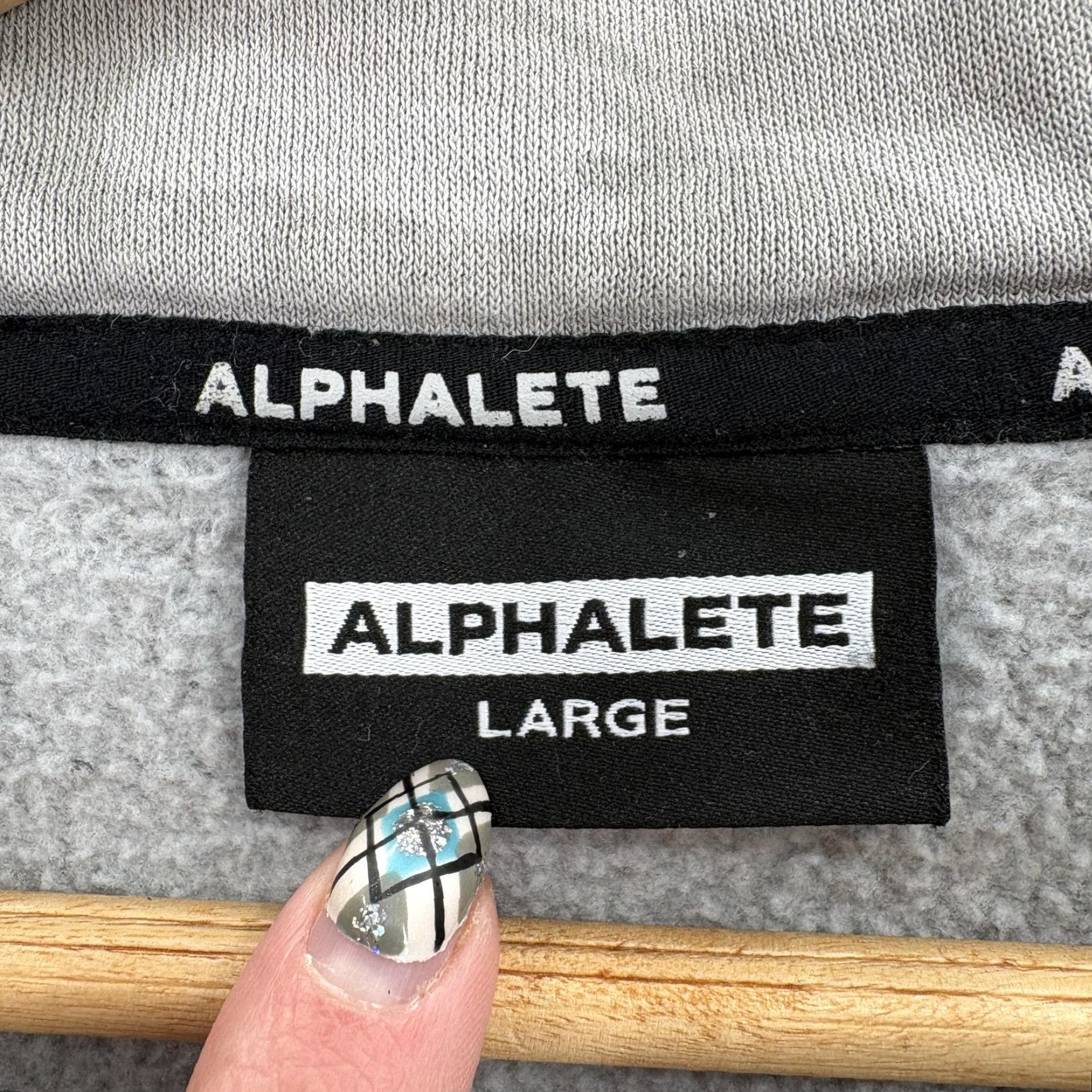 Vintage Alphalete Hoodie Mens Large Gray Camo Fleece Pullover Gym Training Athletic PBNS Size US L / EU 52-54 / 3 - 4 Thumbnail