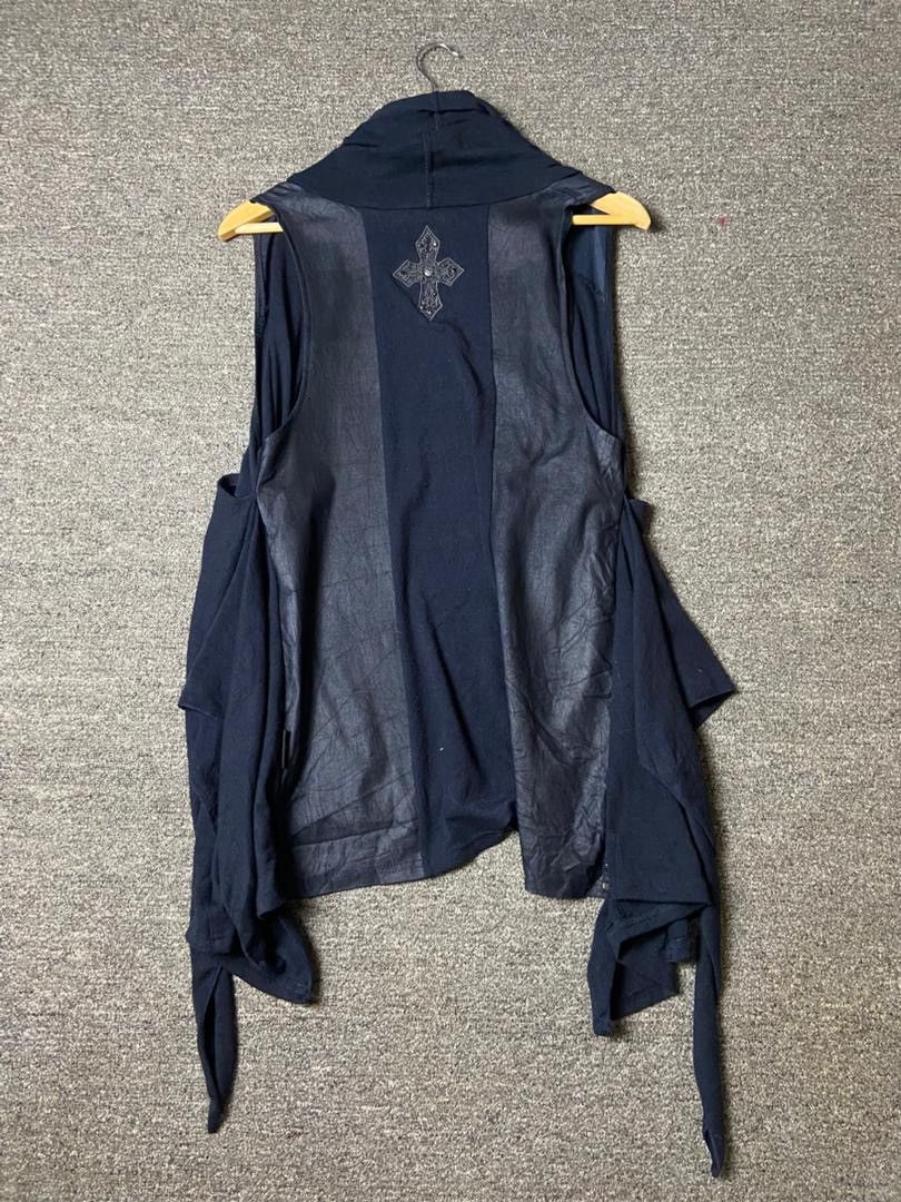 Japanese Brand Vintage Ozz Croce One Piece Sleveeless Cardigan (179) Size XS / US 0-2 / IT 36-38 - 2 Thumbnail