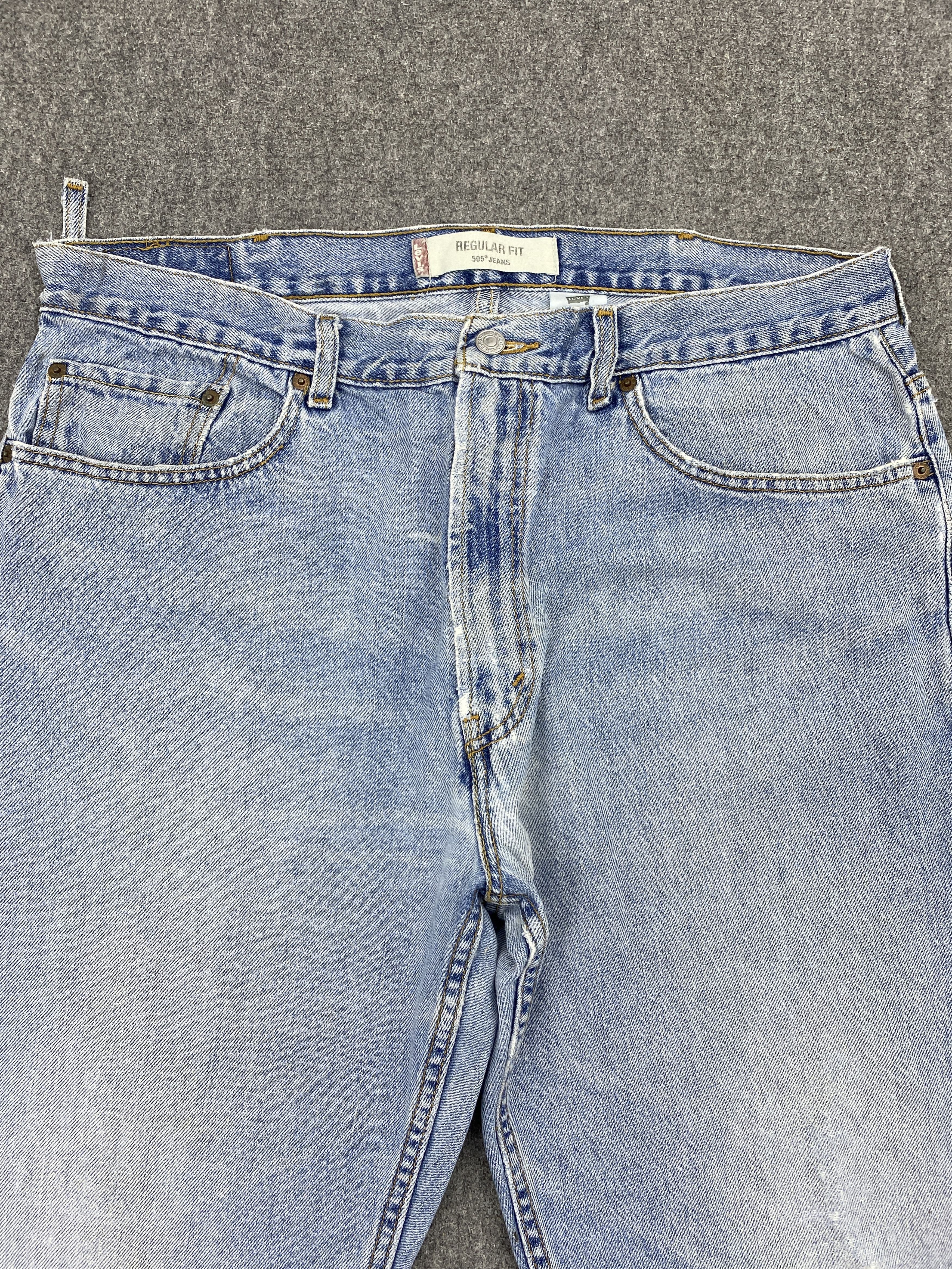 Levi's Vintage Levis 505 Regular Fit Jeans DP2702 Size US 37 - 2 Thumbnail