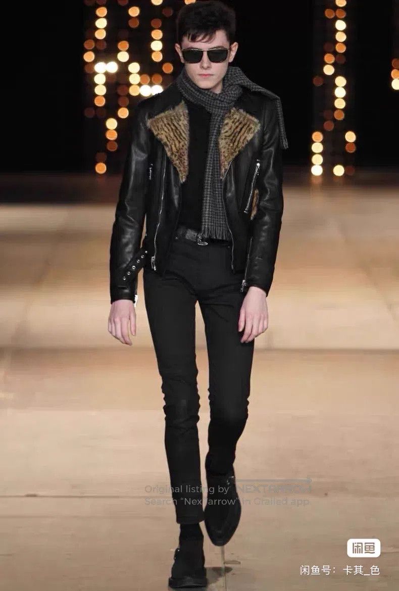 Saint Laurent Paris Saint Laurent Paris Vintage Fur Leather Jacket Size US M / EU 48-50 / 2 - 2 Thumbnail
