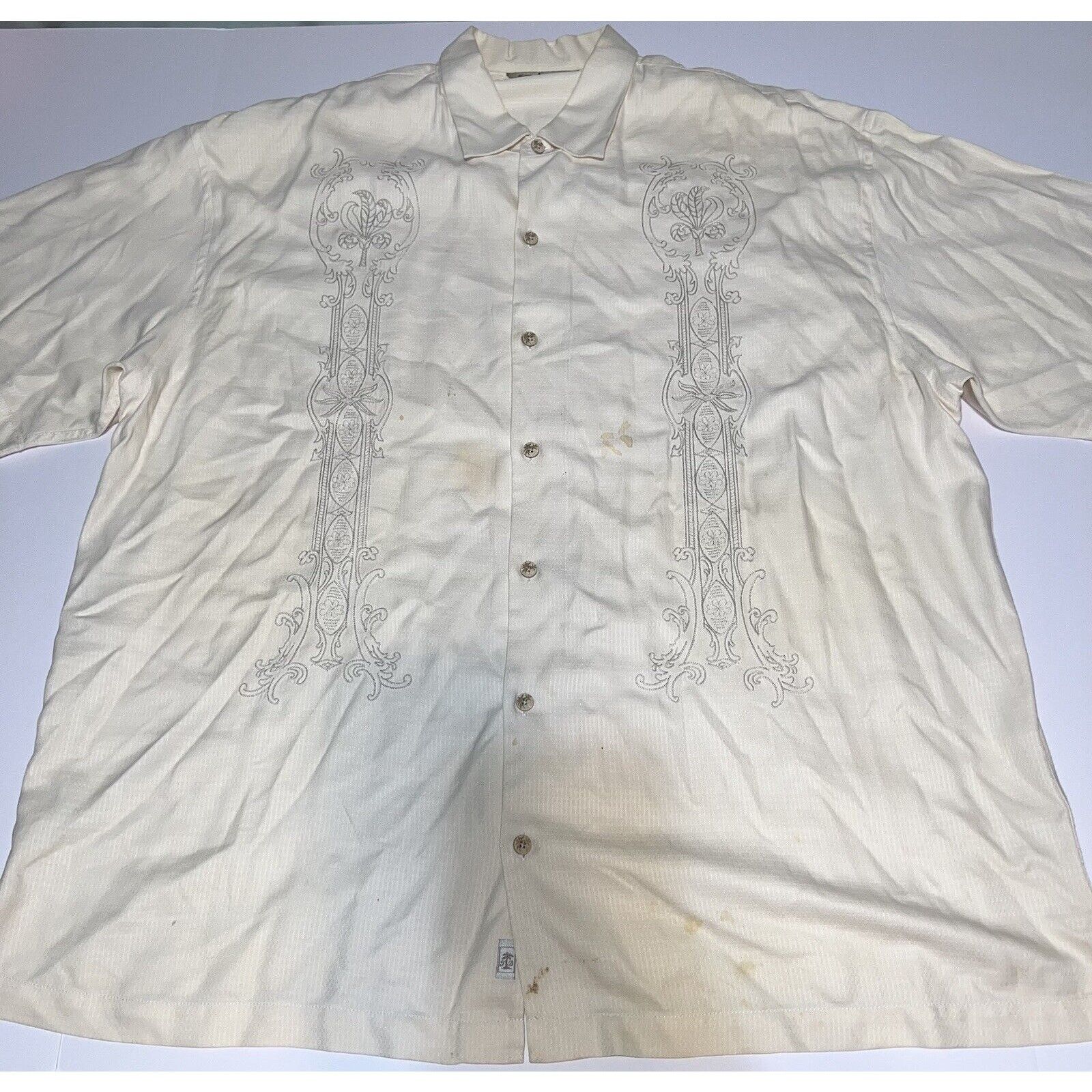 Tommy Bahama Lot of 2 Tommy Bahama Hawaiian Shirt Mens 2XL Silk *STAINED* Size US XXL / EU 58 / 5 - 11 Thumbnail
