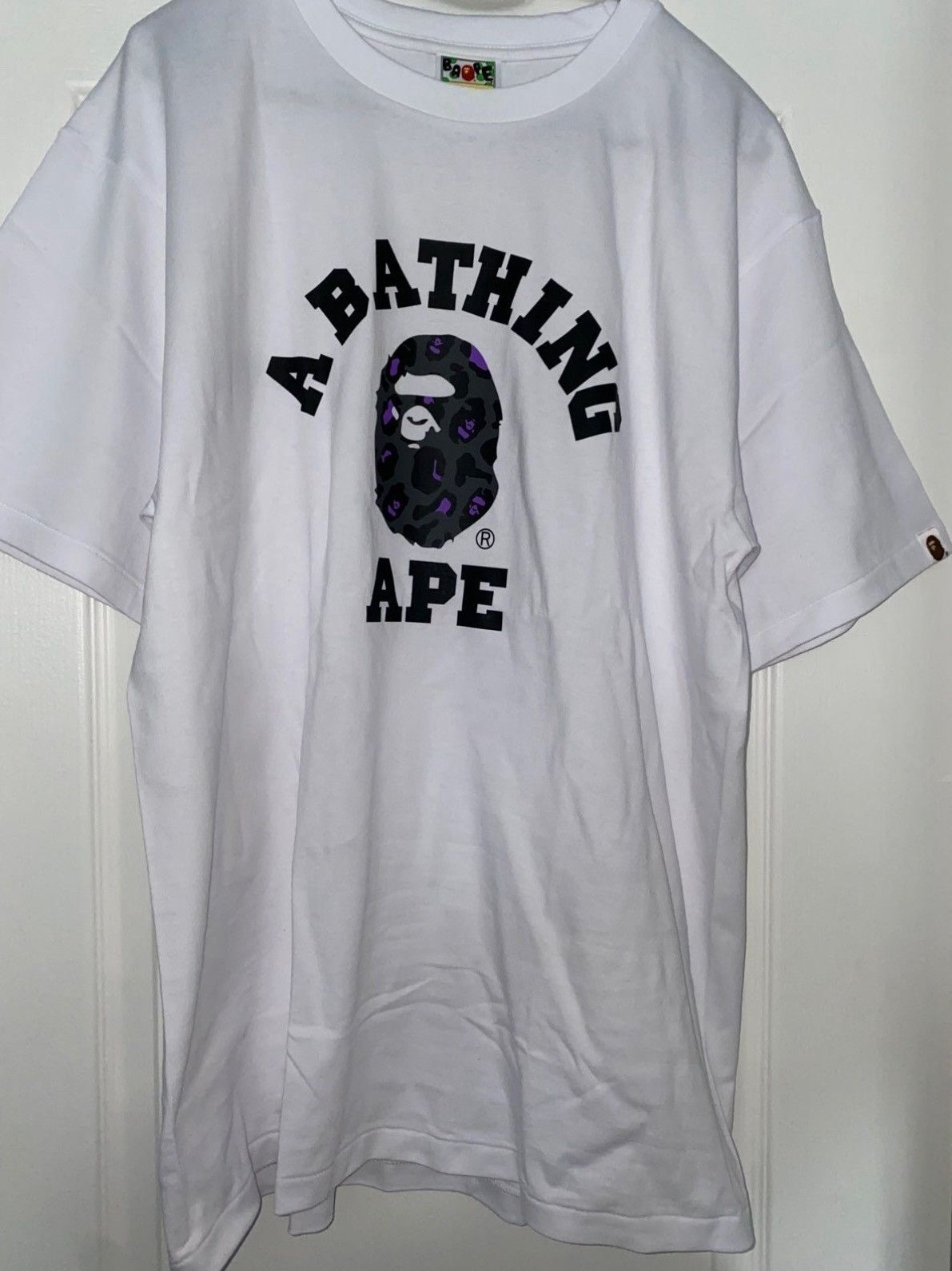 Bape Bape Leopard College Tee Size US XL / EU 56 / 4 - 1 Thumbnail