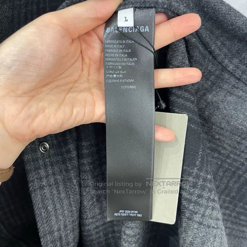Balenciaga Balenciaga Logo printed checkered long-sleeved shirt Size US S / EU 44-46 / 1 - 4 Thumbnail