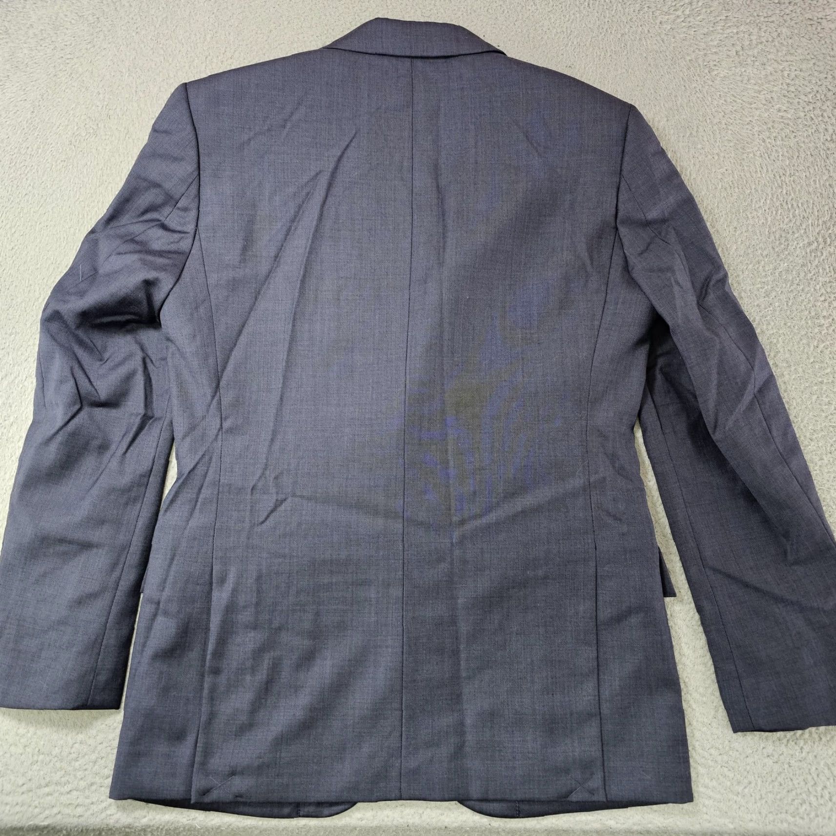 J.Crew J.Crew Thompson Suit Jacket Mens 36S Navy Wool Two Button Blazer Notch Lapel Size 36R - 6 Thumbnail