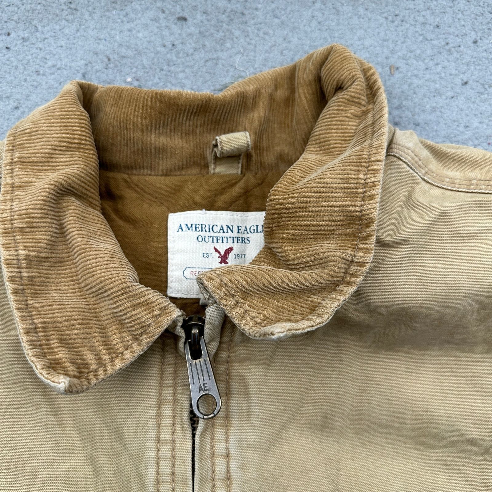 American Eagle Outfitters American Eagle Duck Canvas Lined Work Jacket Mens Large Zip Size US L / EU 52-54 / 3 - 10 Thumbnail