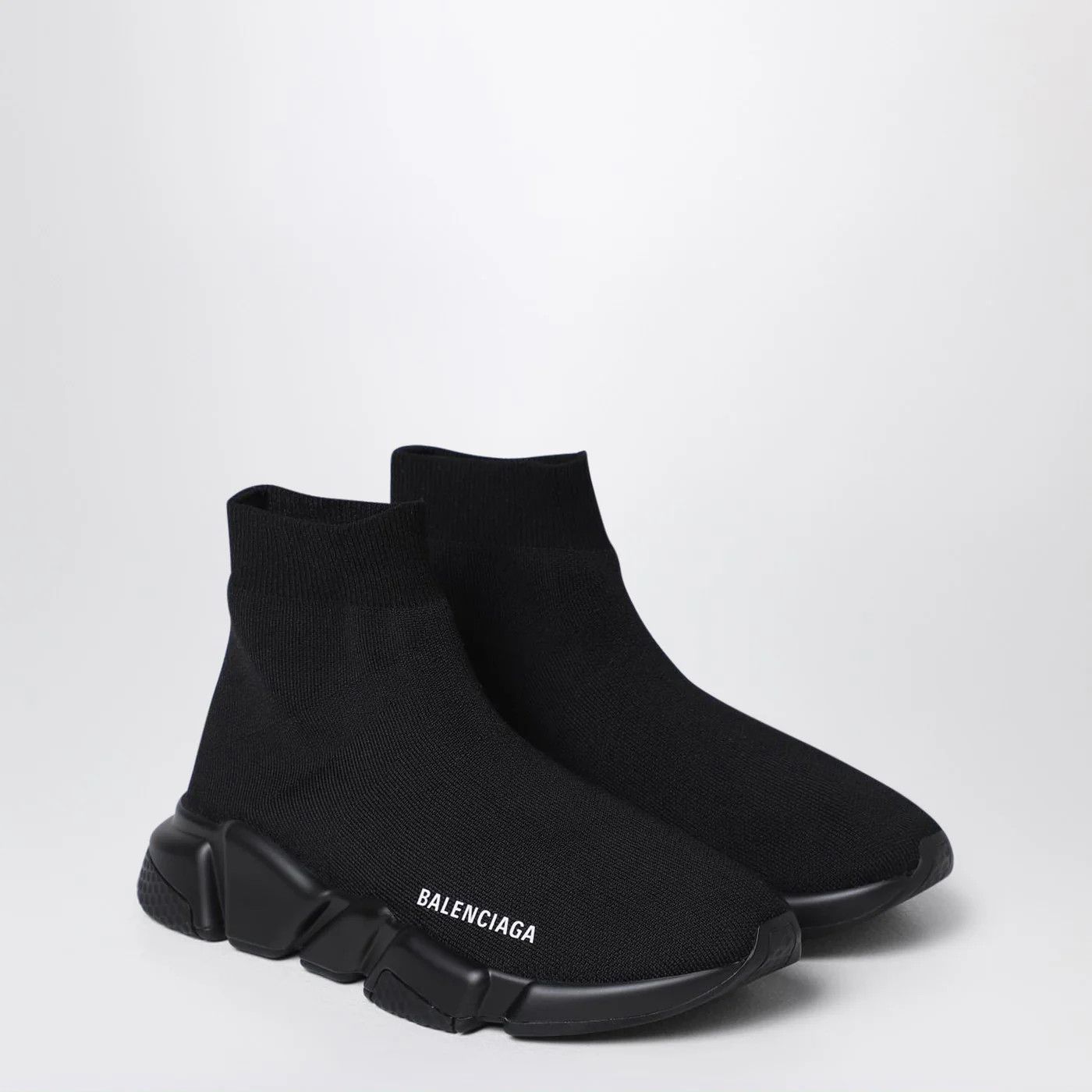 Balenciaga o1d2blof0426 Speed Mesh High-Top Sneakers in Black Size US 7 / EU 40 - 2 Thumbnail