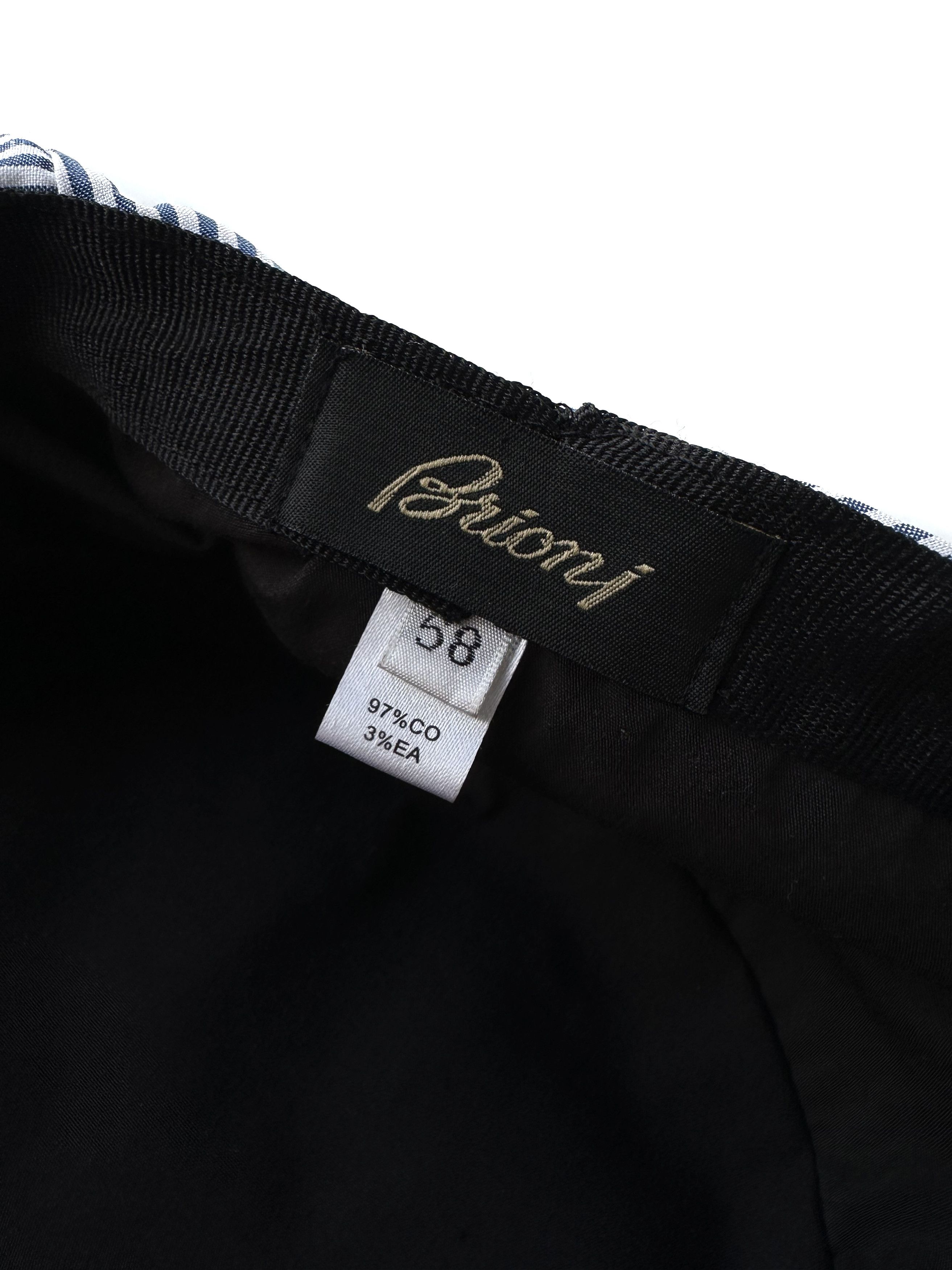 Brioni Brioni white striped light flatcap Size ONE SIZE - 7 Thumbnail