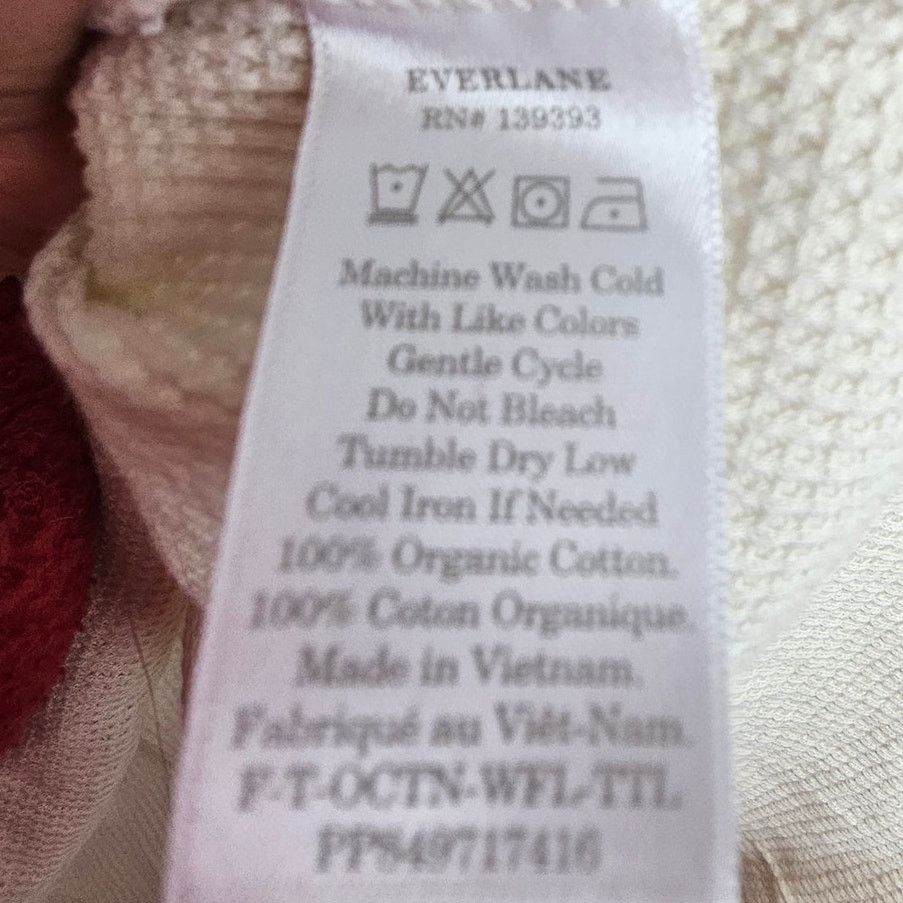 Everlane Everlane Womens Organic Cotton Thermal Turtleneck Size M Size M / US 6-8 / IT 42-44 - 7 Thumbnail