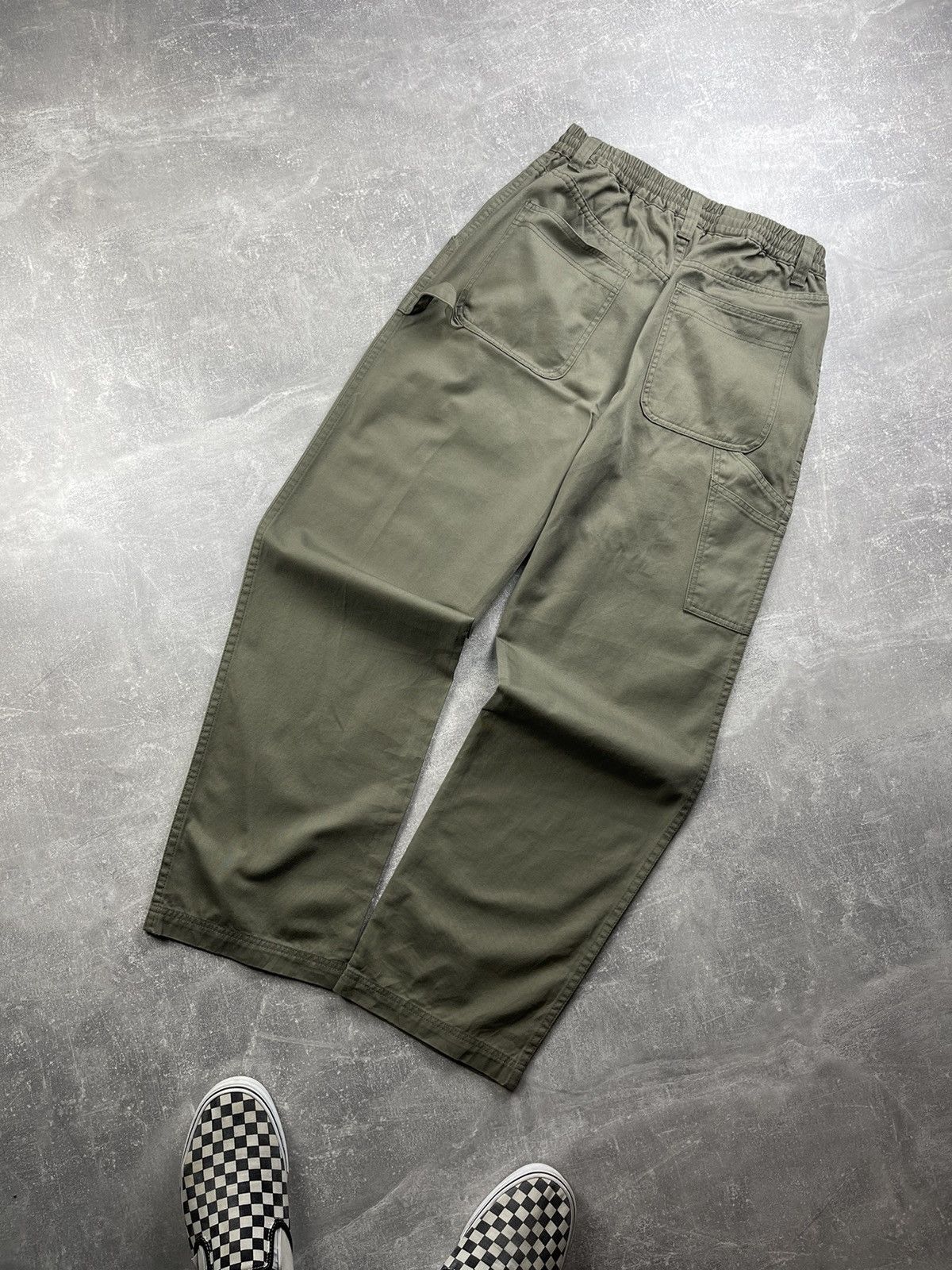 O'Neill Oneill Vintage 90s DeadStock Cargo Carpenter Khaki Pants Size US 31 - 1 Thumbnail