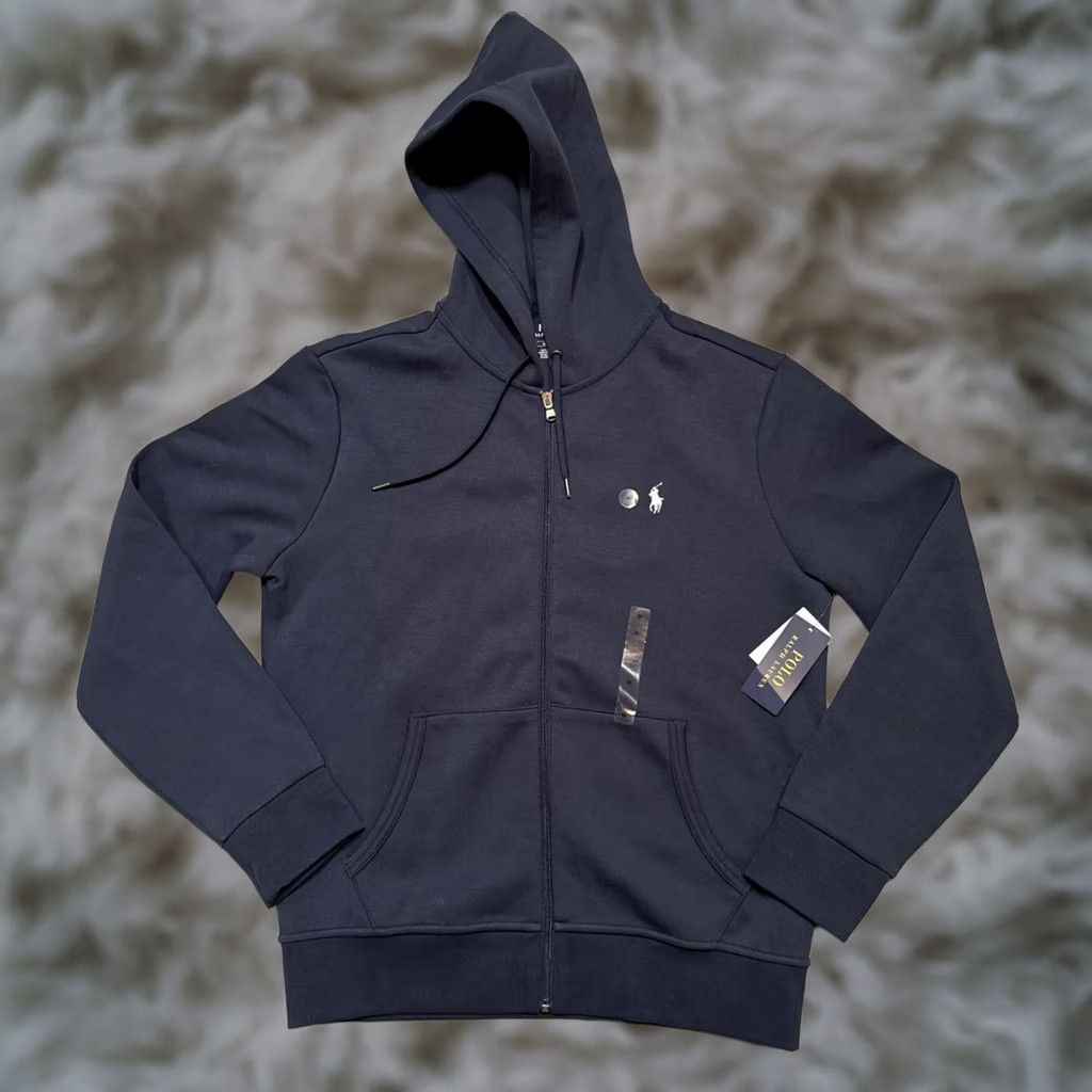 Polo Ralph Lauren Polo Ralph Lauren Hoodie Men's M Blue Double Knit Full Zip Hooded Knit Size US M / EU 48-50 / 2 - 1 Thumbnail