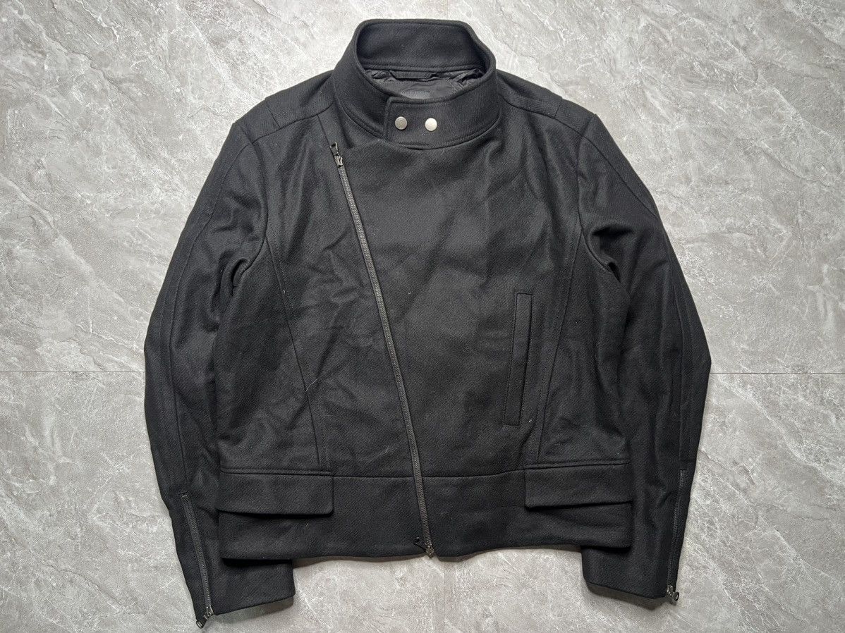 Hugo Boss Hugo Boss Melton Wool Nylon Blend Motorcycle Jacket Size US L / EU 52-54 / 3 - 1 Thumbnail