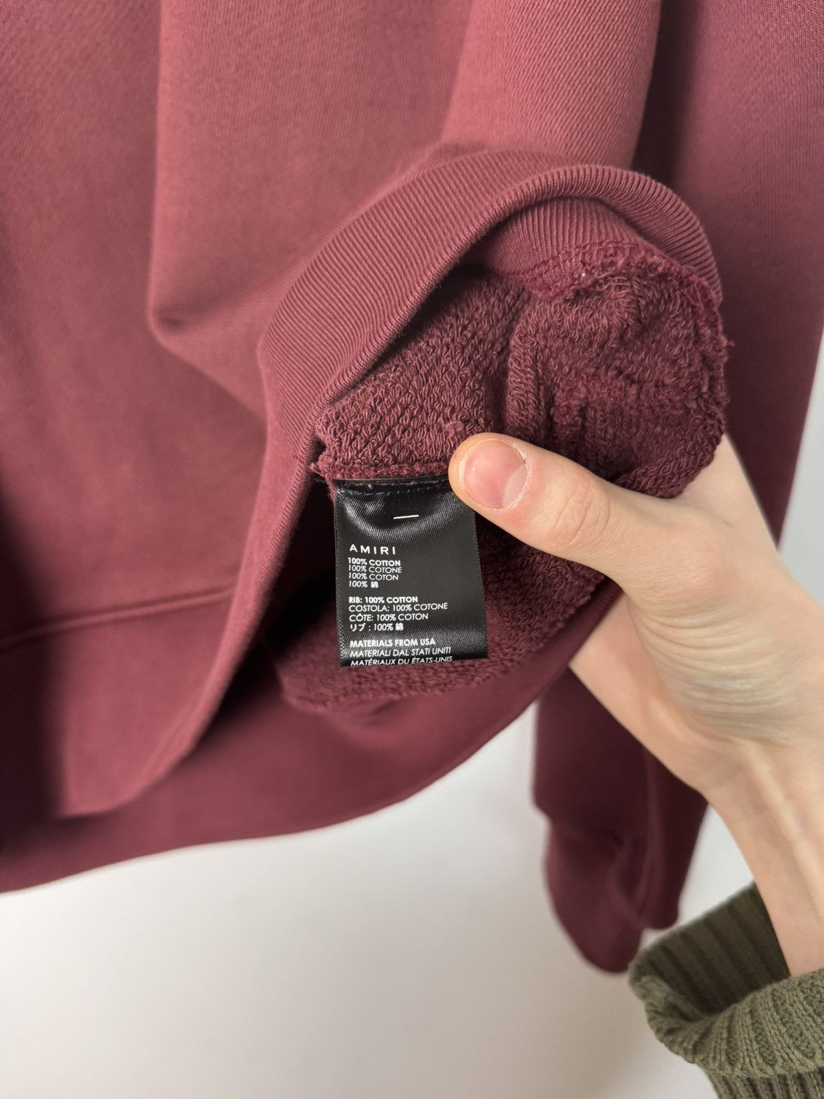 Amiri Amiri Sweatshirt Crewneck Maroon Burgundy Luxury Designer Size US L / EU 52-54 / 3 - 19 Thumbnail