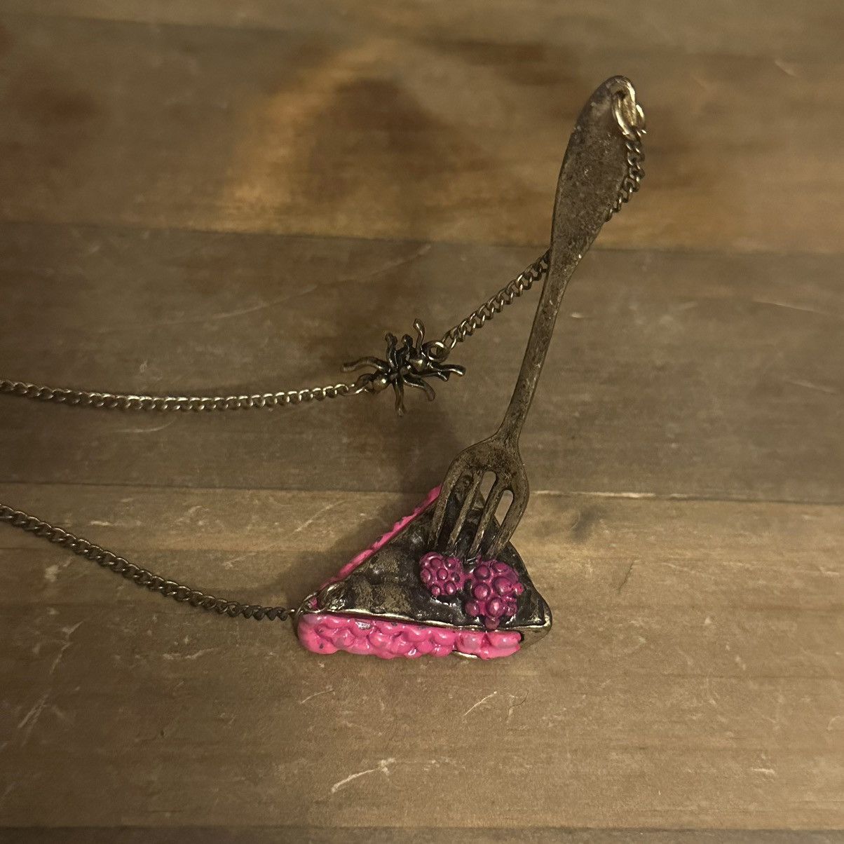 Other Slice of pie with fork necklace Size ONE SIZE - 3 Thumbnail