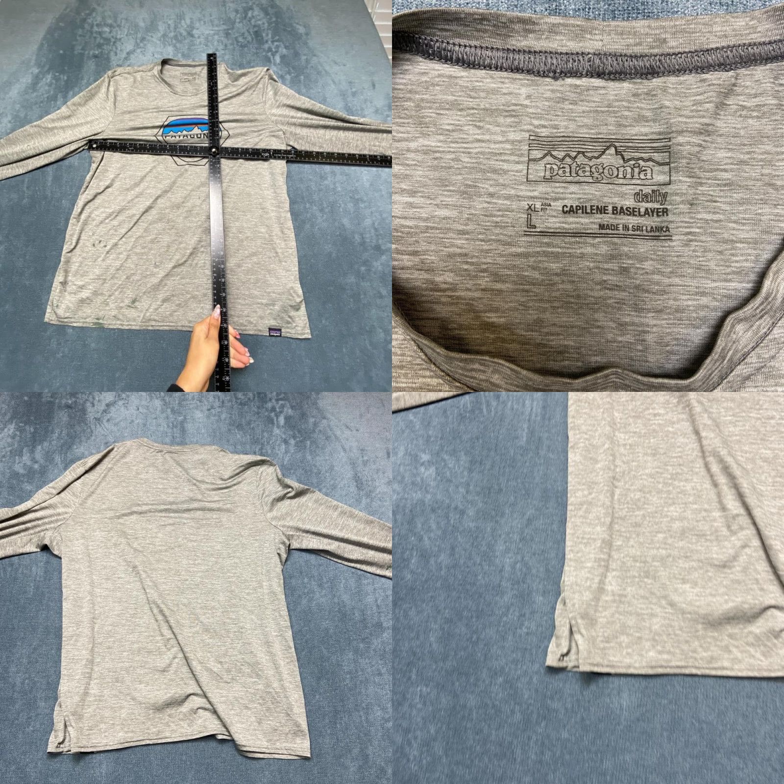 Patagonia Patagonia Shirt Mens XL/L Heather Gray Graphic Print Claily Baselayer Outdoor Size US XL / EU 56 / 4 - 8 Thumbnail
