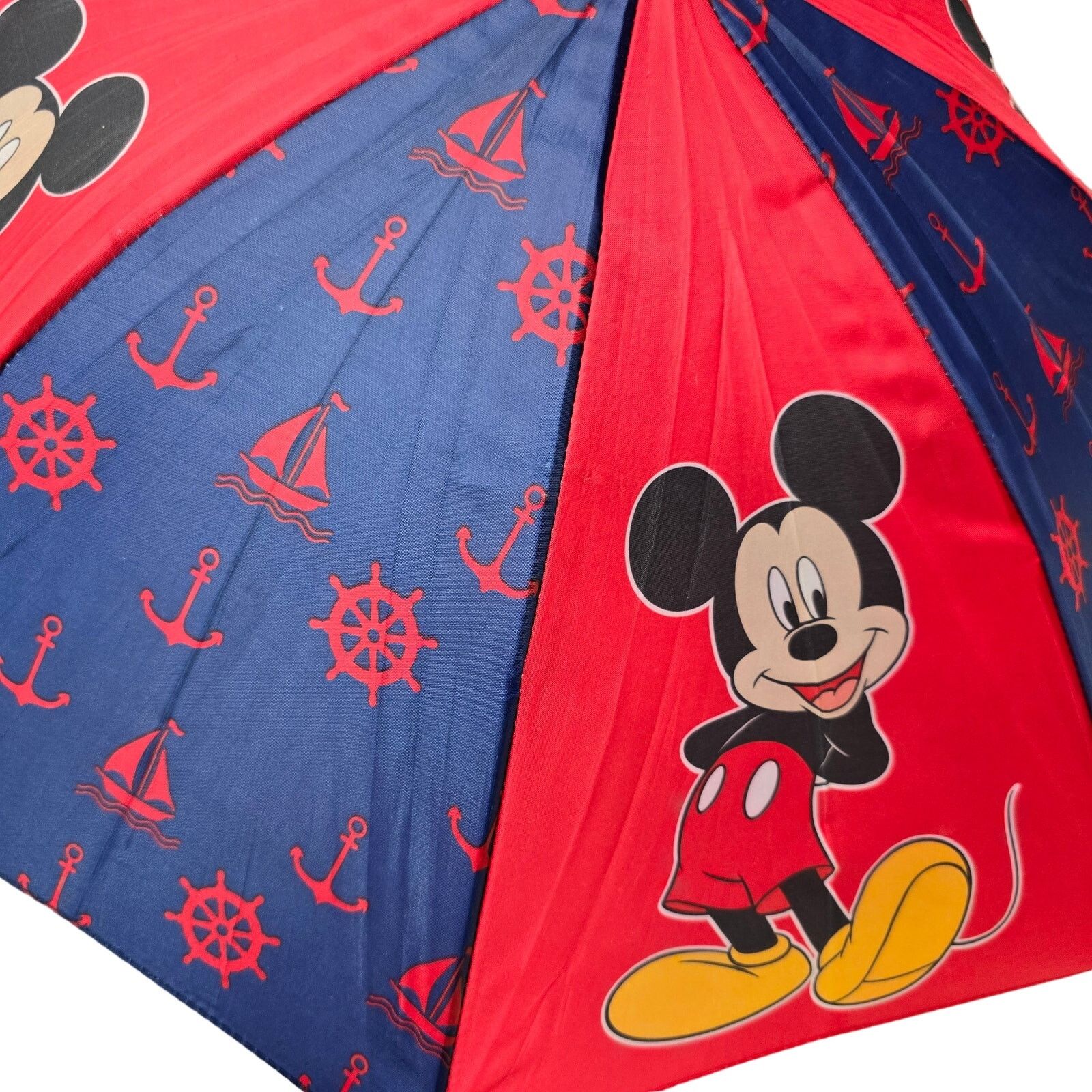 Disney Disney Mickey Mouse Umbrella Kids 3D Figure Handle Nautical Size ONE SIZE - 4 Thumbnail