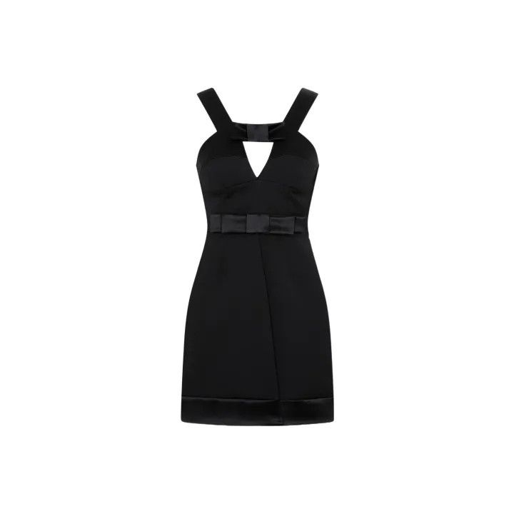 Jil Sander JIL SANDER Minimalist Sleeveless Dress with Bow 0079 Size S / US 4 / IT 40 - 1 Thumbnail