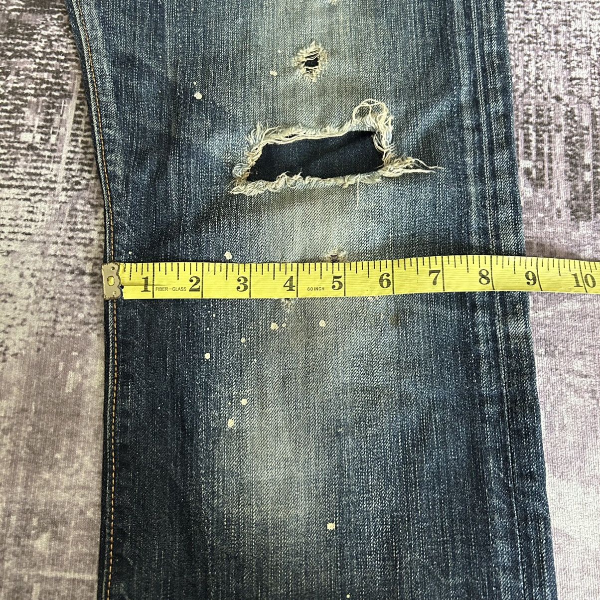 If Six Was Nine Punk Distressed Rockstar Edwin Jeans Size US 32 / EU 48 - 18 Thumbnail