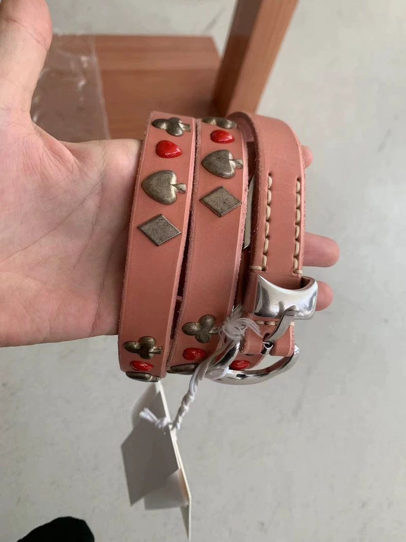 Our Legacy our legacy size 100cm Pink poker card silver buckle belt 2 Size ONE SIZE - 4 Thumbnail