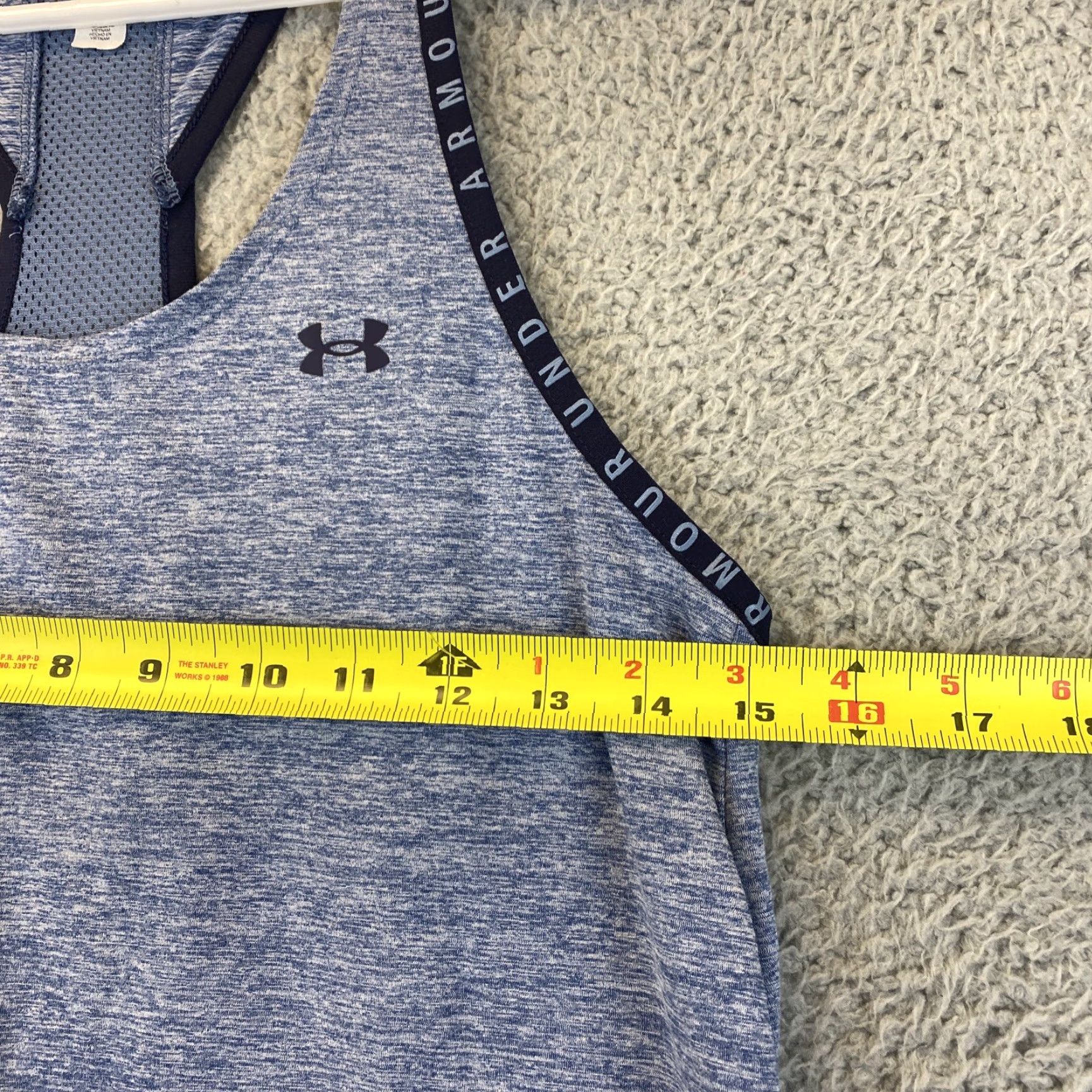 Under Armour Under Armour Tank Top Women Sleeveless Blue XS 51-34 Fits Size XS Size XS / US 0-2 / IT 36-38 - 4 Thumbnail