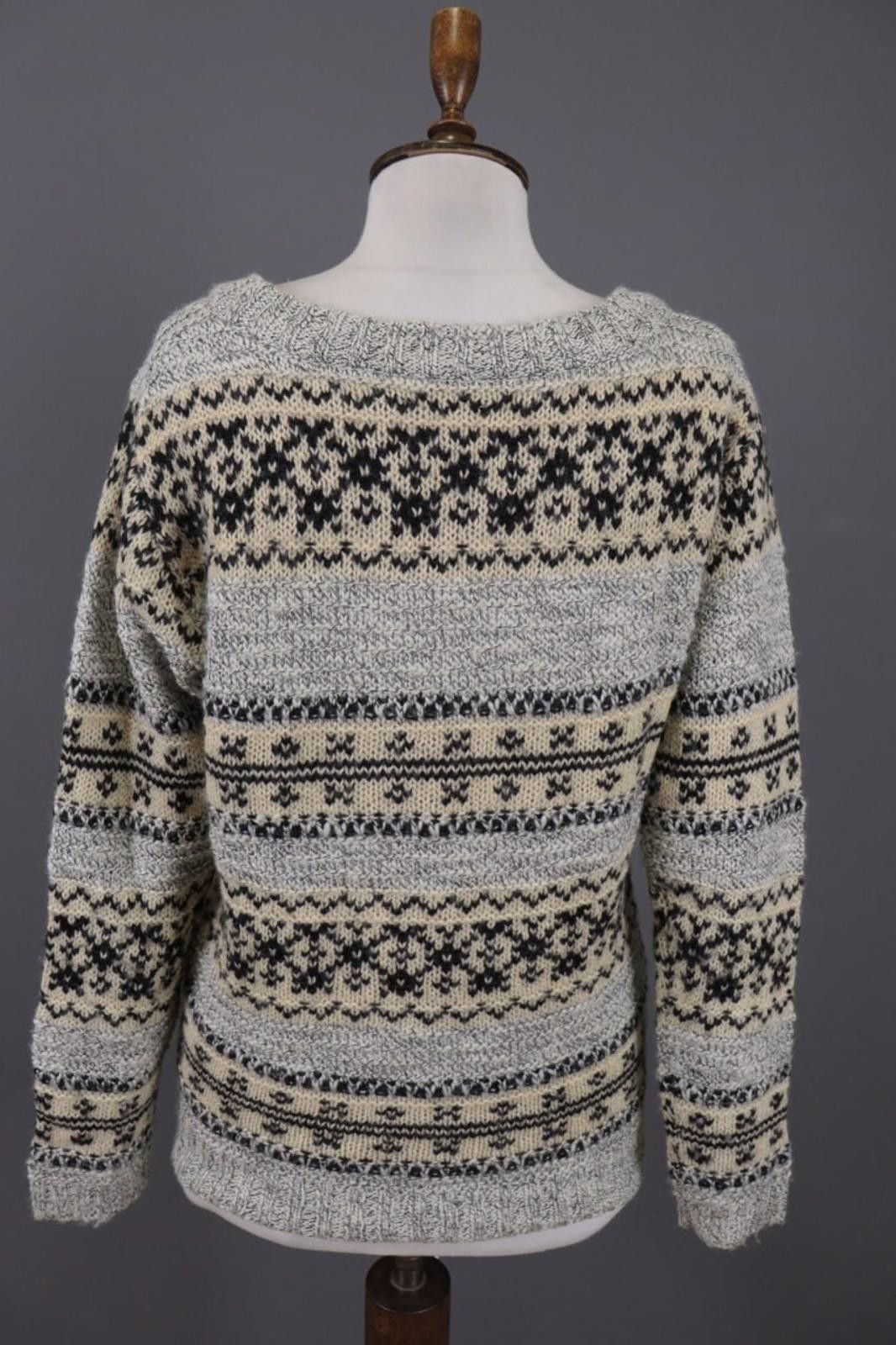 Napapijri Napapijri Gray Fair Isle Wool Knit Jumper Sweater Size M Size M / US 6-8 / IT 42-44 - 7 Thumbnail