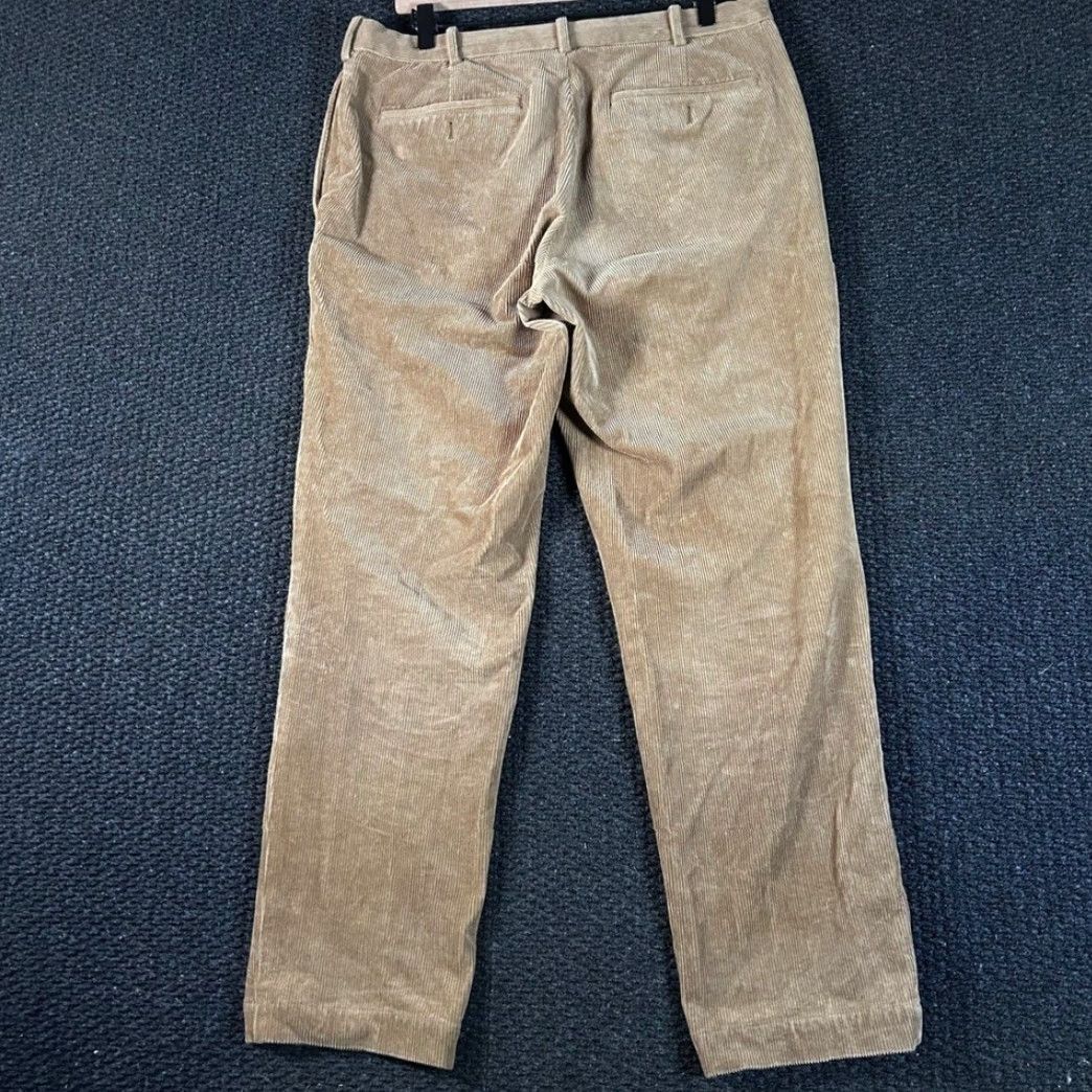 Uniqlo Uniqlo Corduroy Pants Mens 32 Regular Beige Solid Khakis Retro Straight Leg M96 Size US 32 / EU 48 - 4 Thumbnail