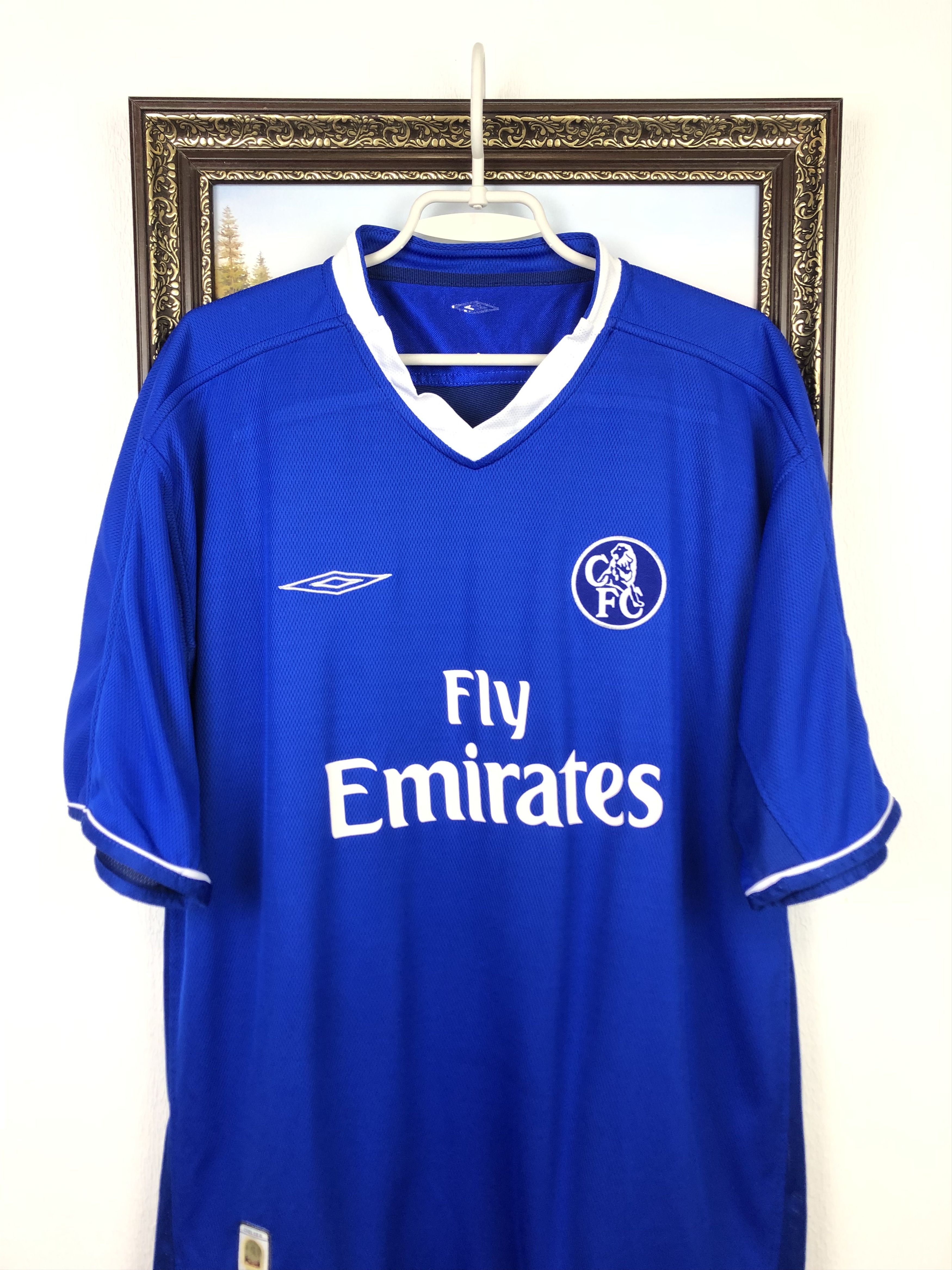 Vintage Chelsea Home football shirt 2003 Soccer Umbro Jersey Trikot Size US XL / EU 56 / 4 - 2 Thumbnail