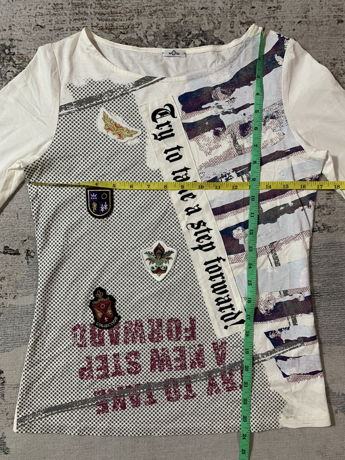 Beauty Beast 2000s Japan Patchwork Long Sleeve punk style Size US S / EU 44-46 / 1 - 7 Thumbnail