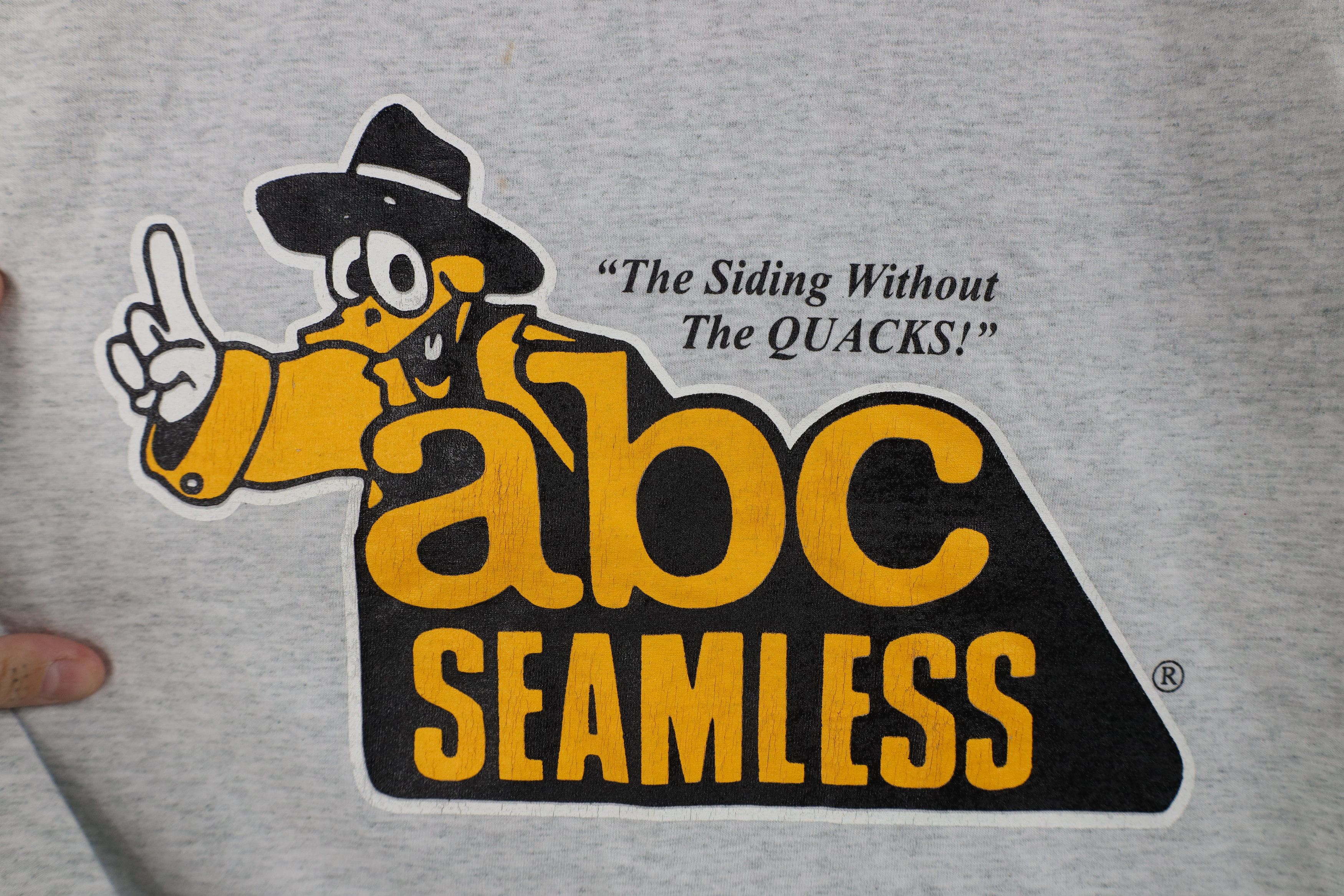 Vintage Vintage 90s ABC Seamless Siding Short Sleeve T-Shirt Gray Size US XL / EU 56 / 4 - 4 Thumbnail