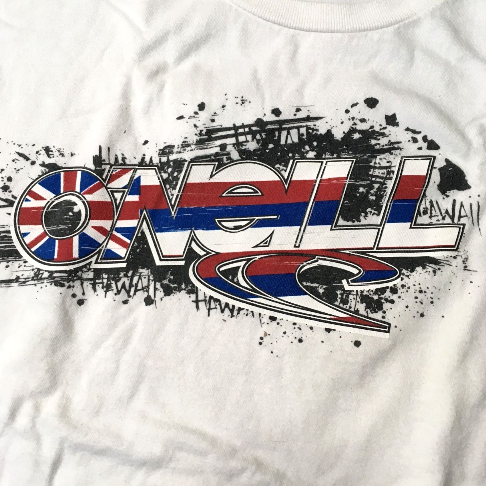 O'Neill O'Neill Shirt Men's L White Hawaii Graphic Tee Short Sleeve Crew Neck T-Shirt Adult Size US L / EU 52-54 / 3 - 3 Thumbnail