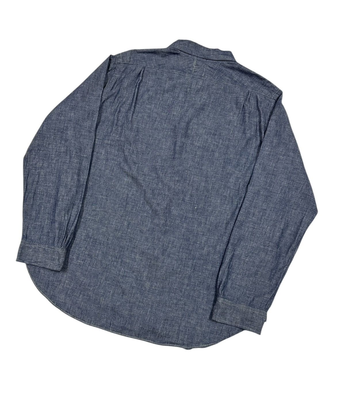 Post Overalls 2016 Post Overall V-patch Pocket Open Collar Indigo Chambray Size US L / EU 52-54 / 3 - 14 Thumbnail