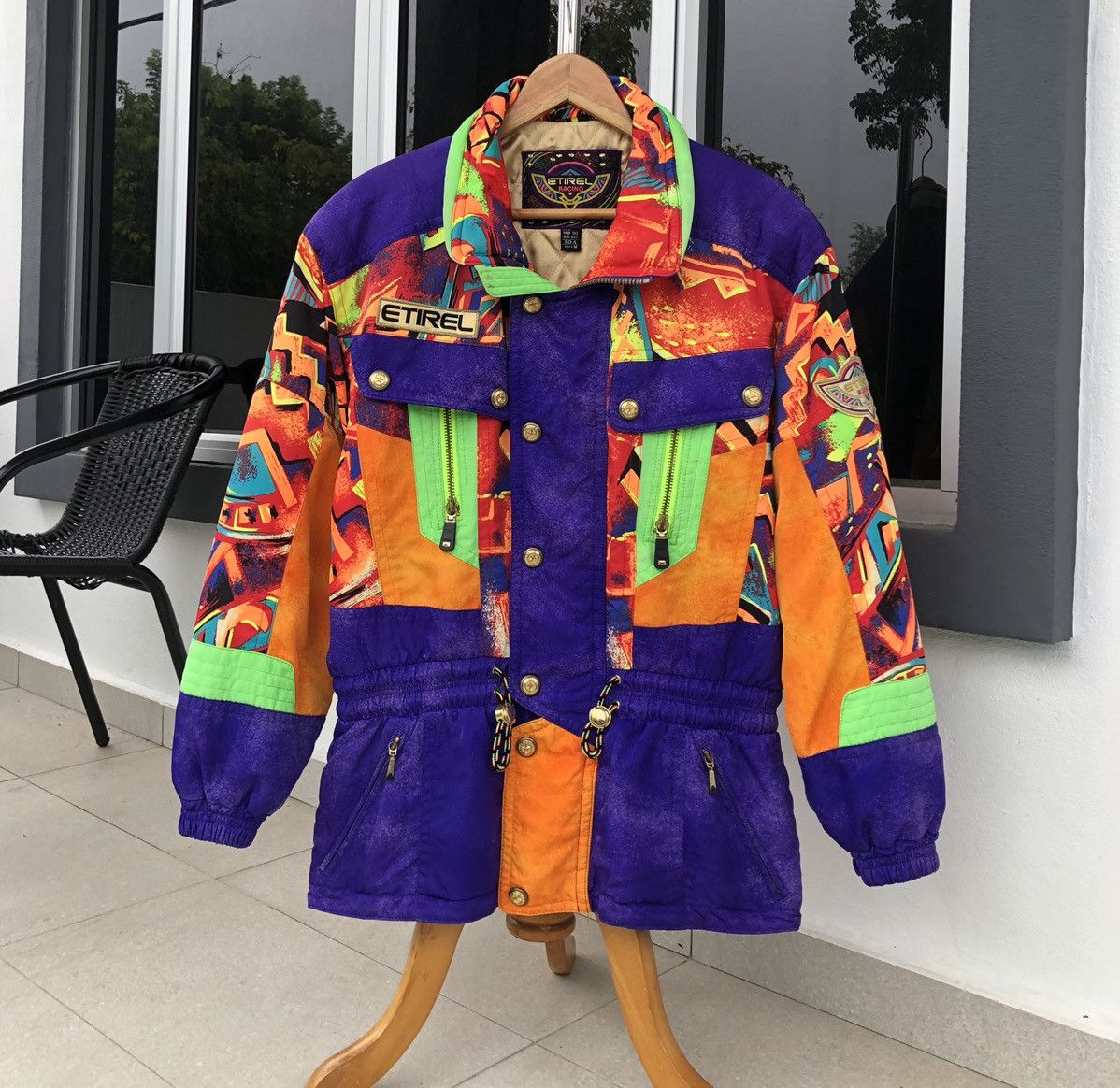 Japanese Brand Vintage ETIREL Racing Men’s Multicolour Ski Jacket Size US M / EU 48-50 / 2 - 10 Thumbnail