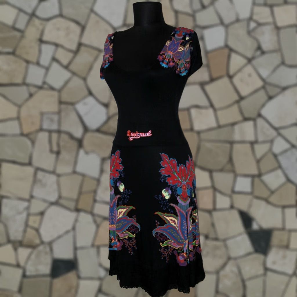 Desigual Desigual Black Dress Womens Size S Size S / US 4 / IT 40 - 1 Thumbnail