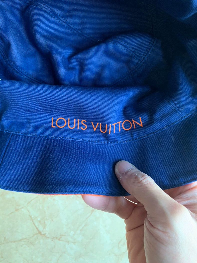 Louis Vuitton Louis Vuitton Reversible Orange Fisherman Hat 2505-Nextarro Size ONE SIZE - 6 Thumbnail