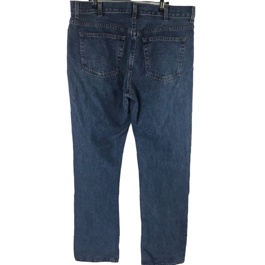 Lee Lee Mens George Classic Straight Denim Jeans Cotton Blue 36x34 Regular Medium Wash Mens Jeans Size US 36 / EU 52 - 4 Thumbnail