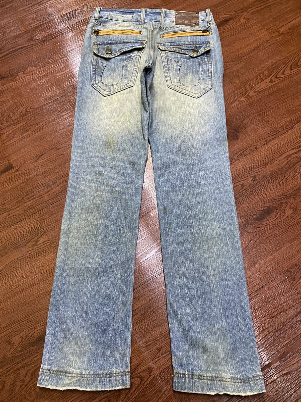 Japanese Brand Japanese Augeh Faded Multi Pocket Distressed Slim Jeans Size US 34 / EU 50 - 2 Thumbnail