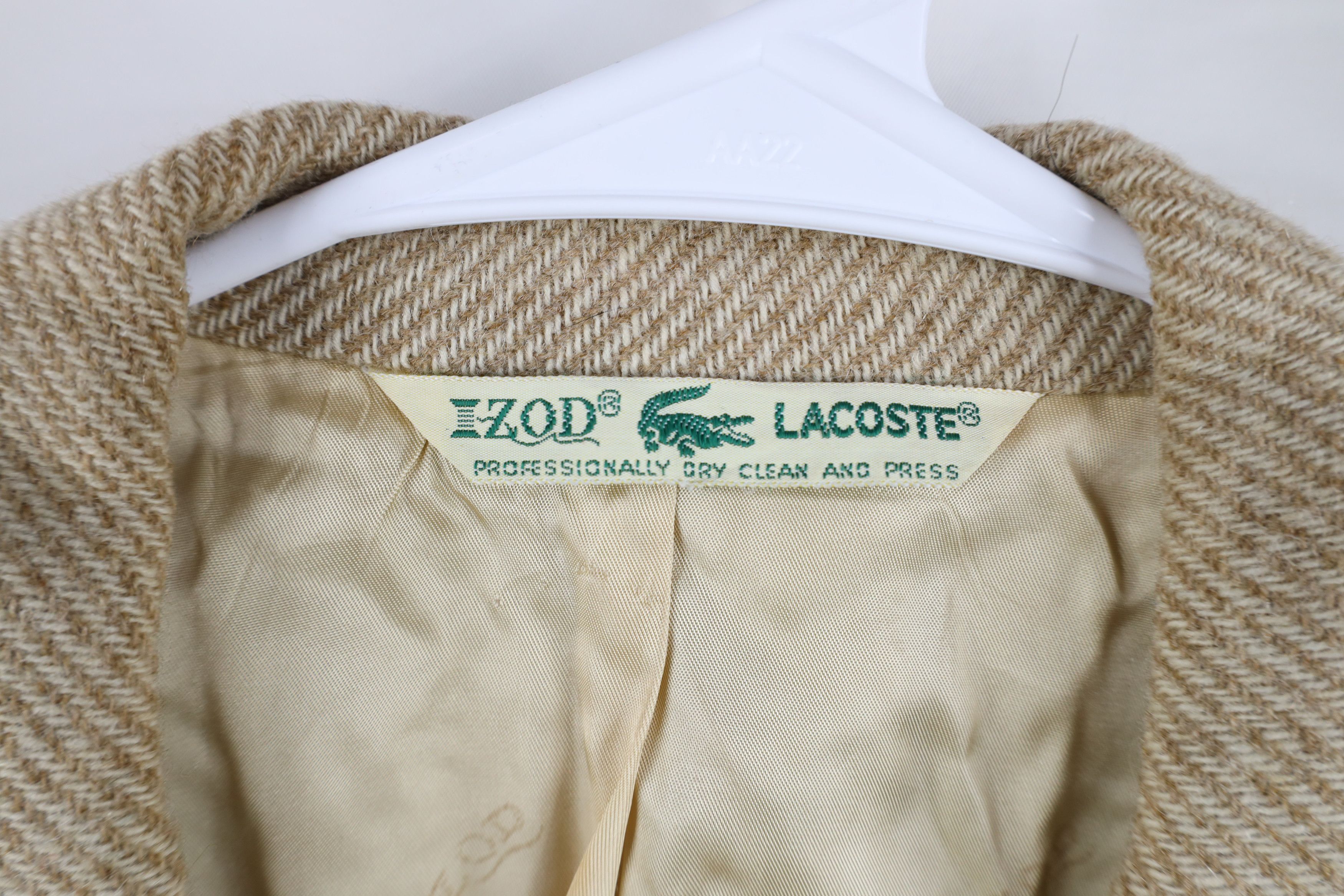 Lacoste Vintage 70s 80s Lacoste Elbow Patch Blazer Suit Jacket USA Size US XL / EU 56 / 4 - 9 Thumbnail