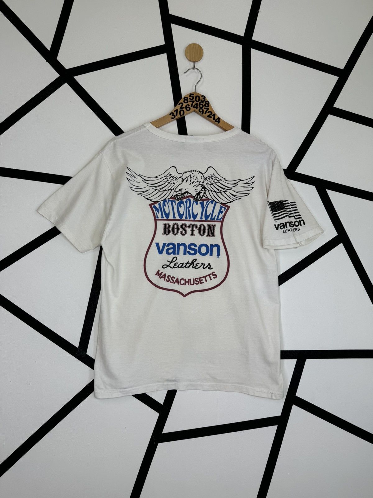 Vanson Leathers VANSON LEATHERS MASSACHUSETTS POCKET TEE Size US M / EU 48-50 / 2 - 1 Thumbnail