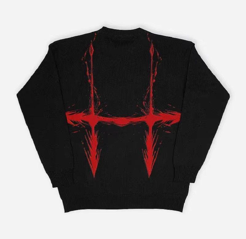 Japanese Brand × Vintage Harajuku Anime Graphic Print Knitted Sweater Size US XL / EU 56 / 4 - 8 Thumbnail